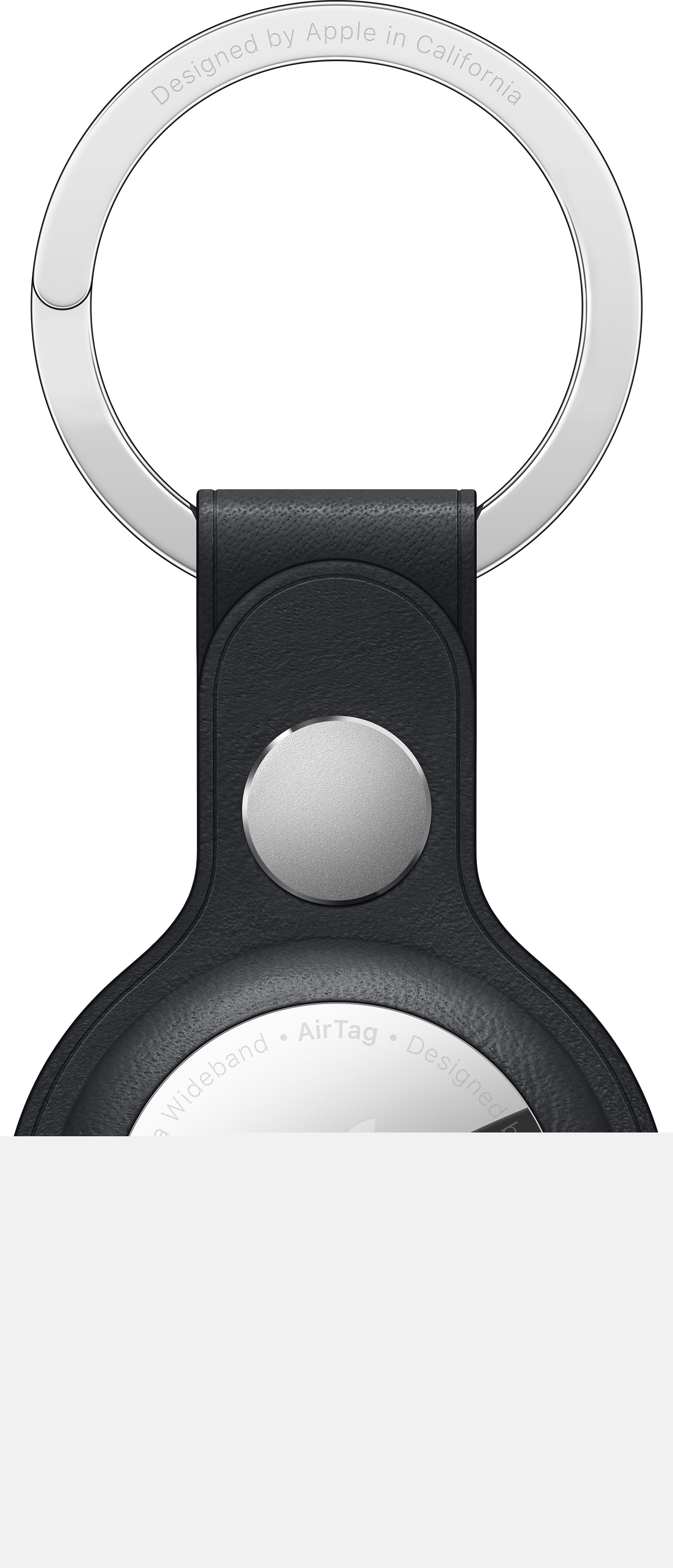 Apple Tasche für Airtag - Leder, stainless