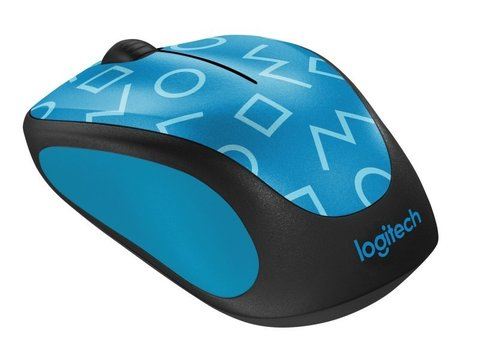 Logitech M238, Beidhändig, Optisch, RF Wireless, 1000 DPI, Blau