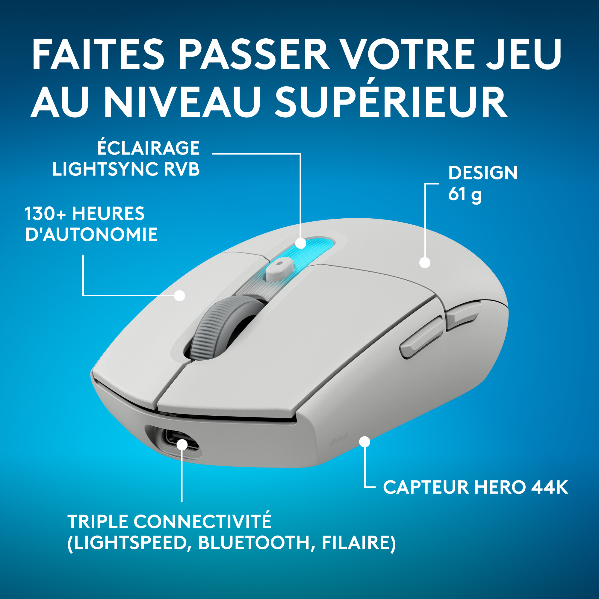 Logitech G G305 X SUPERLIGHT - Maus - optisch