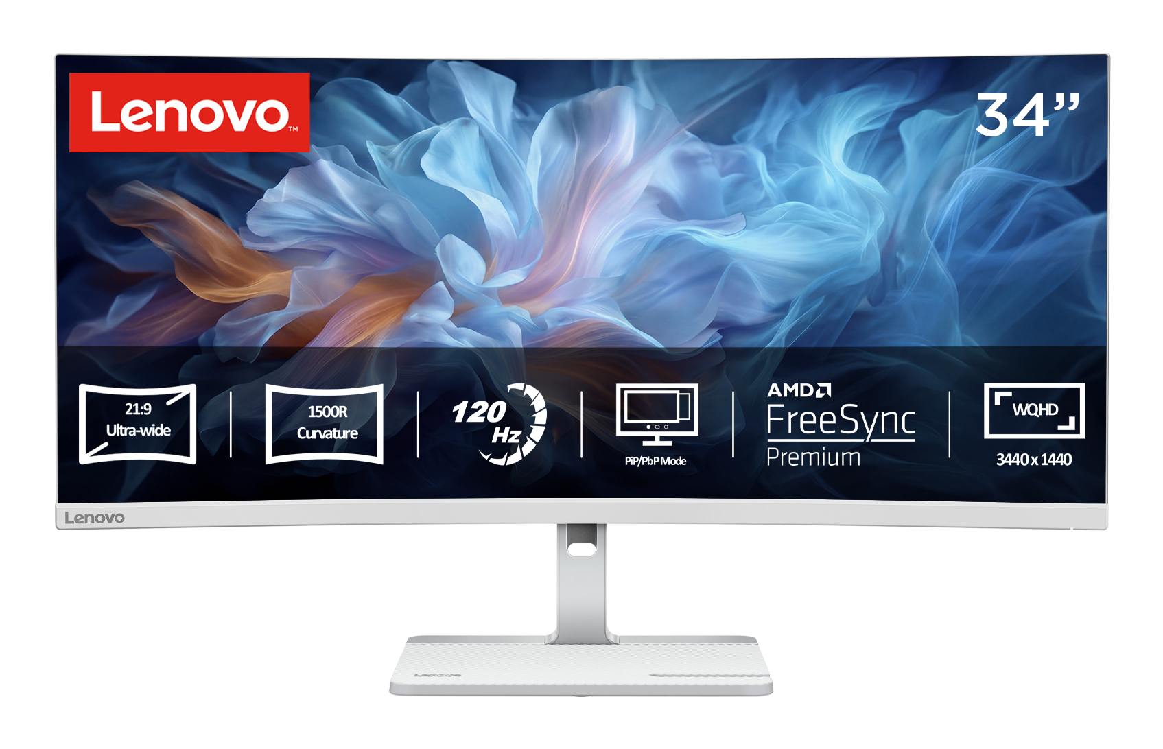 Lenovo L34W-4C - LED-Monitor - gebogen - 86.4 cm (34")