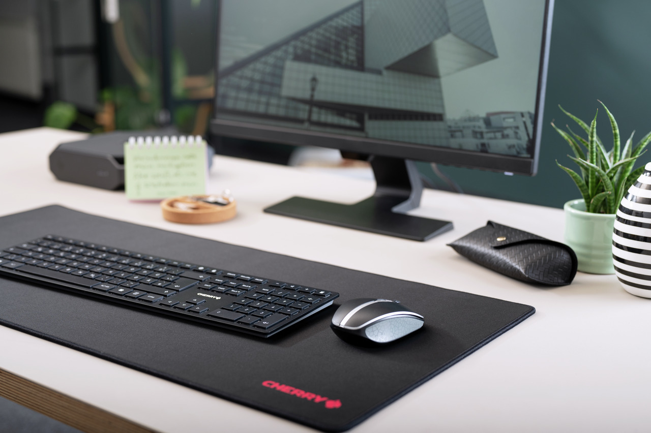 Cherry KW 9100 SLIM - Tastatur - kabellos - 2.4