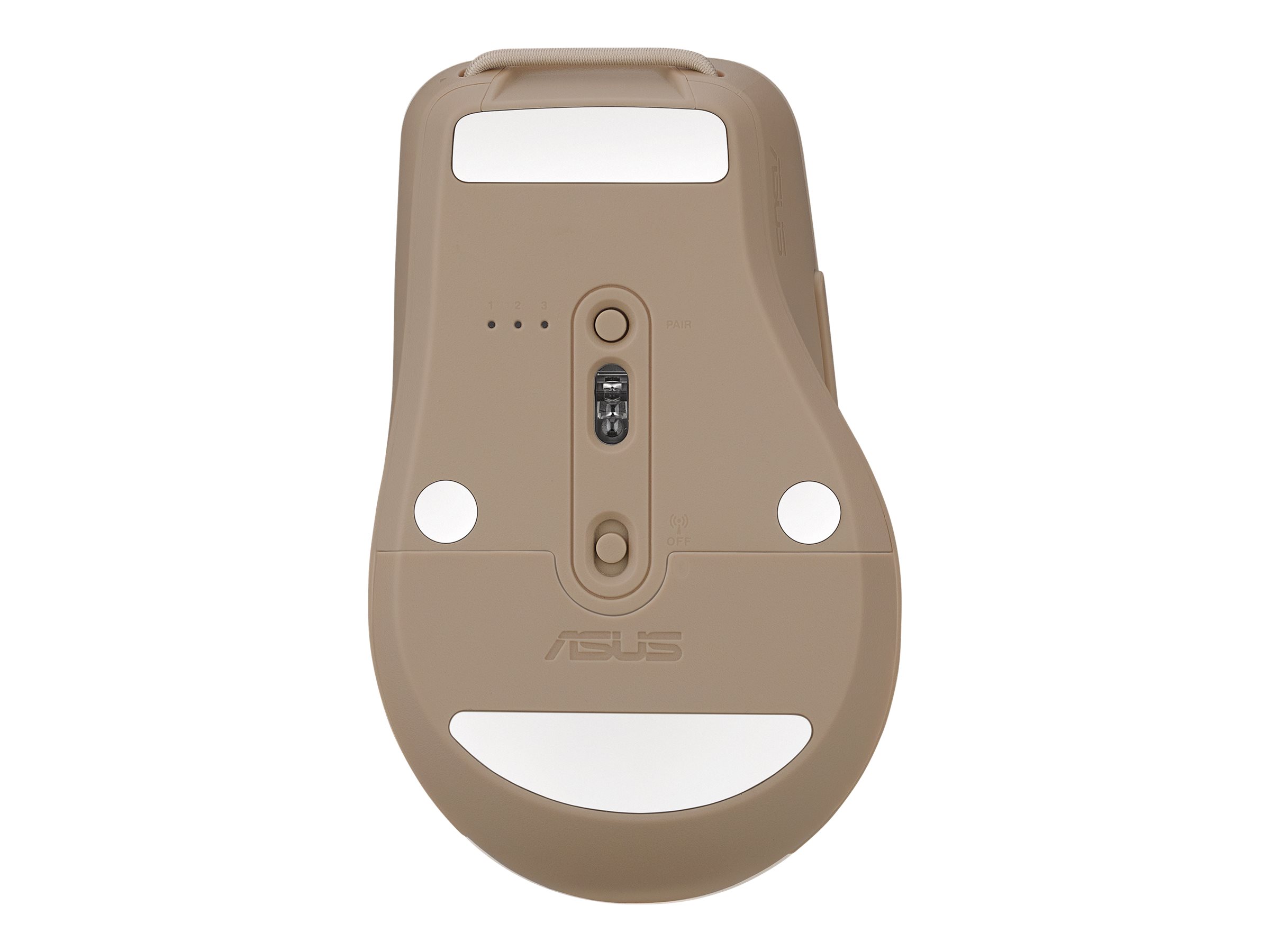 ASUS SmartO MD200 Silent Plus - Maus - optisch - 6 Tasten - kabellos - 2.4 GHz, Bluetooth 5.0 - kabe