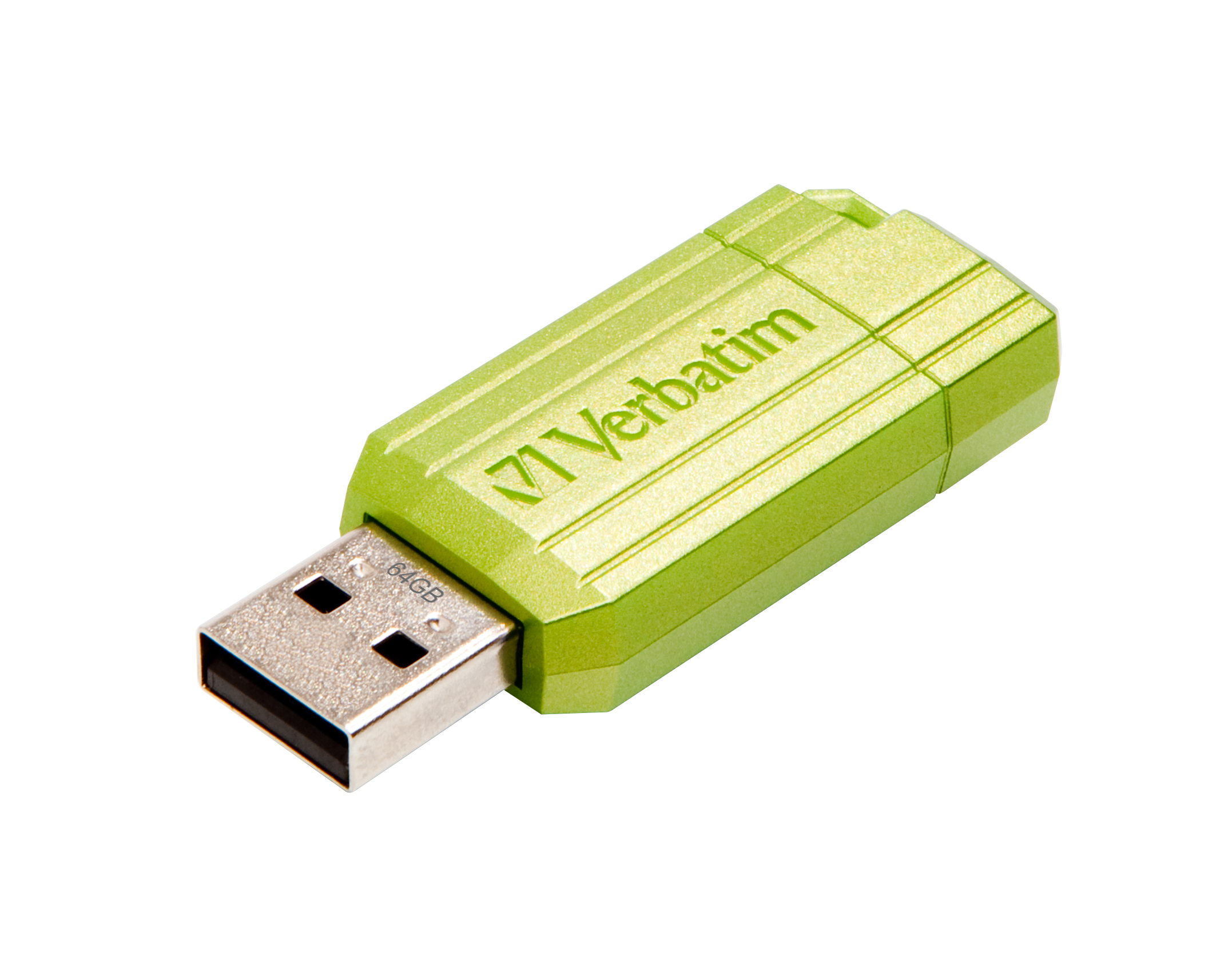 Verbatim Store n Go Pinstripe USB 2.0 Eucalyptus Green 64GB - USB-Stick - 64 GB, 64 GB, USB Typ-A, 2