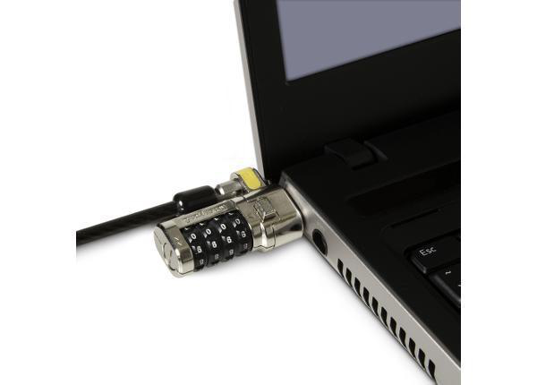 Kensington ClickSafe®-Laptopkombinationsschloss - Master Coded, 1,5 m, Zahlenschloss, Stahl, Schwarz