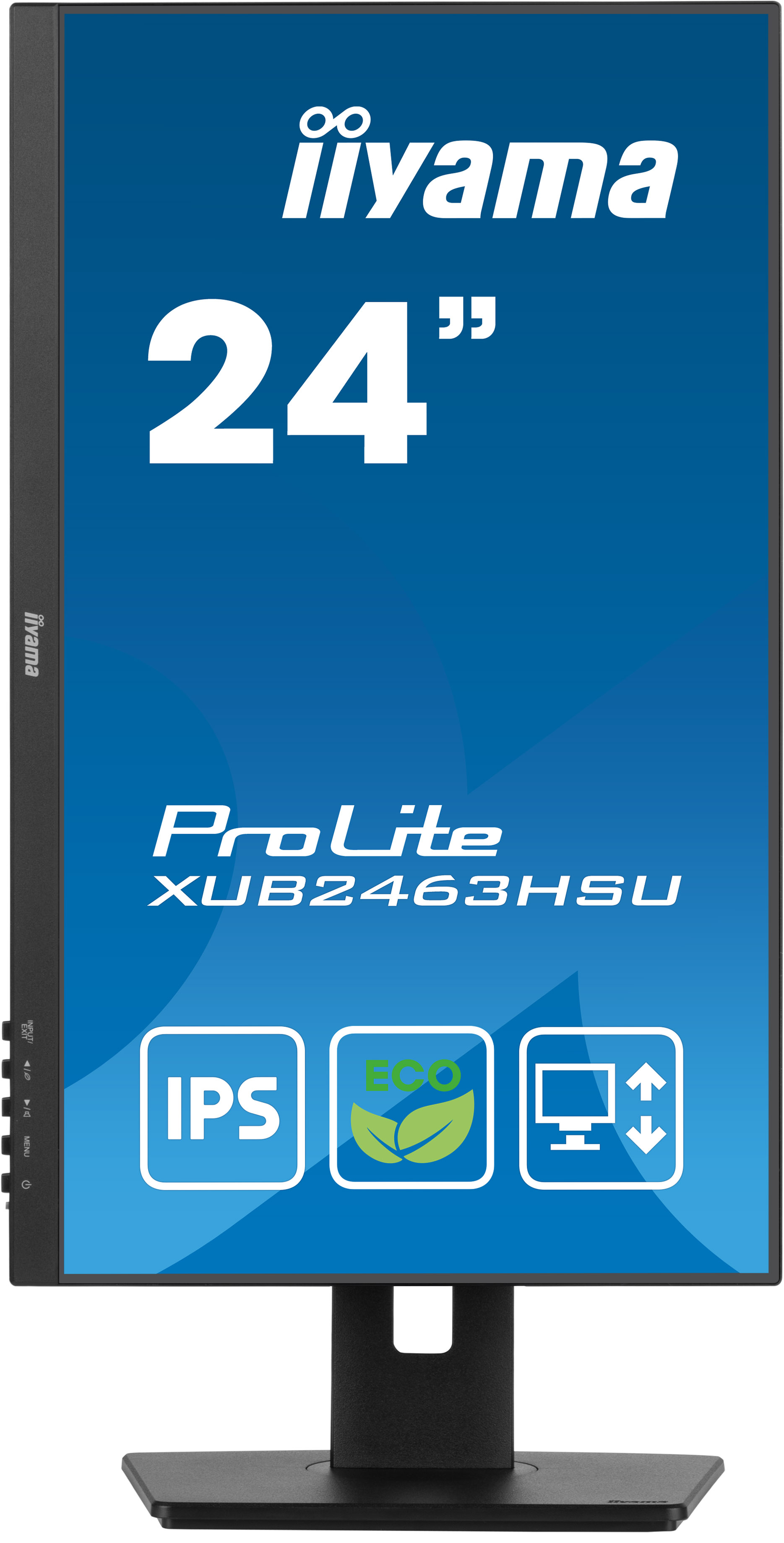iiyama ProLite XUB2463HSU-B1 Monitor 60.5cm (23.8") Full HD, IPS, 3ms, HDMI, Displayport, USB