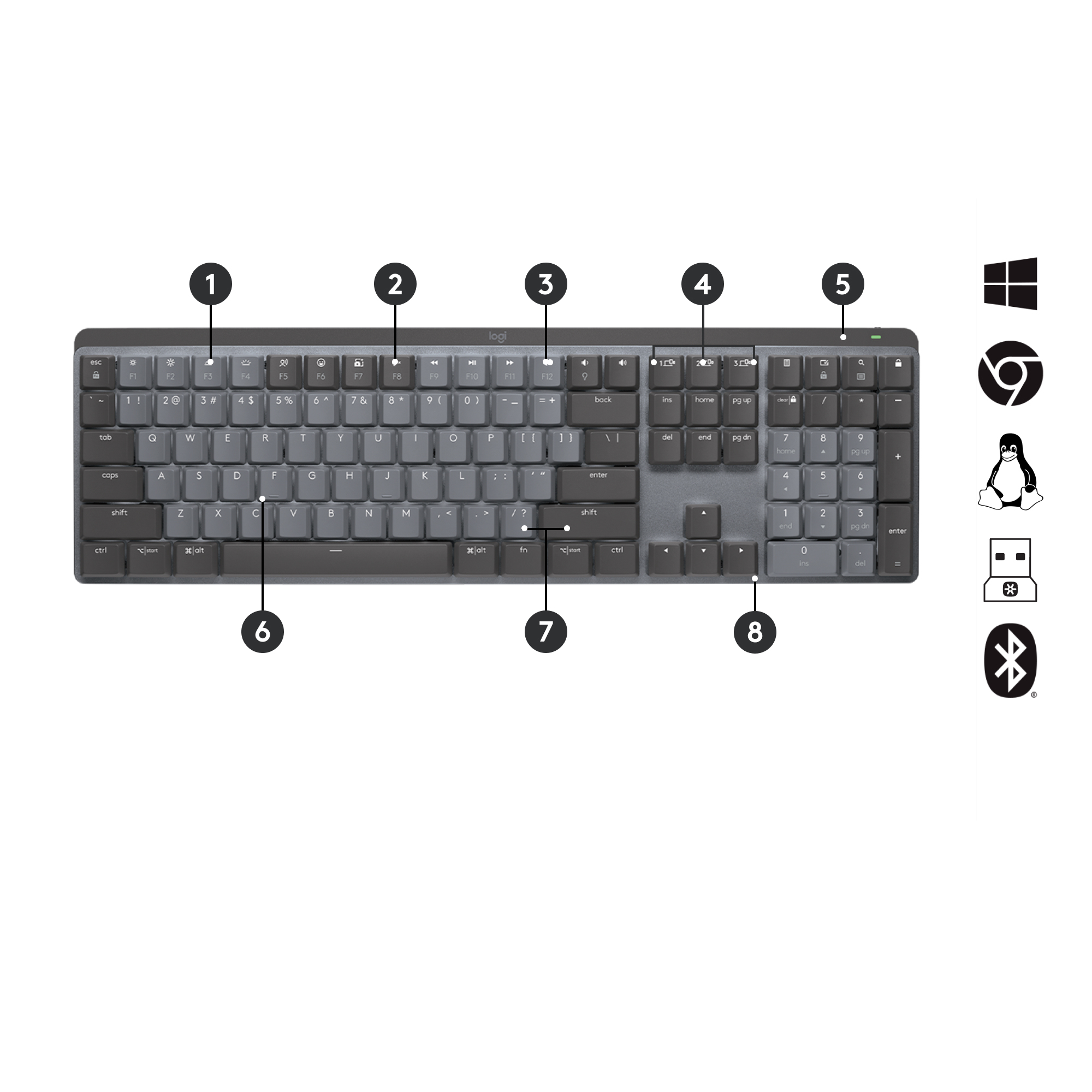 Logitech Master Series MX Mechanical - Tastatur