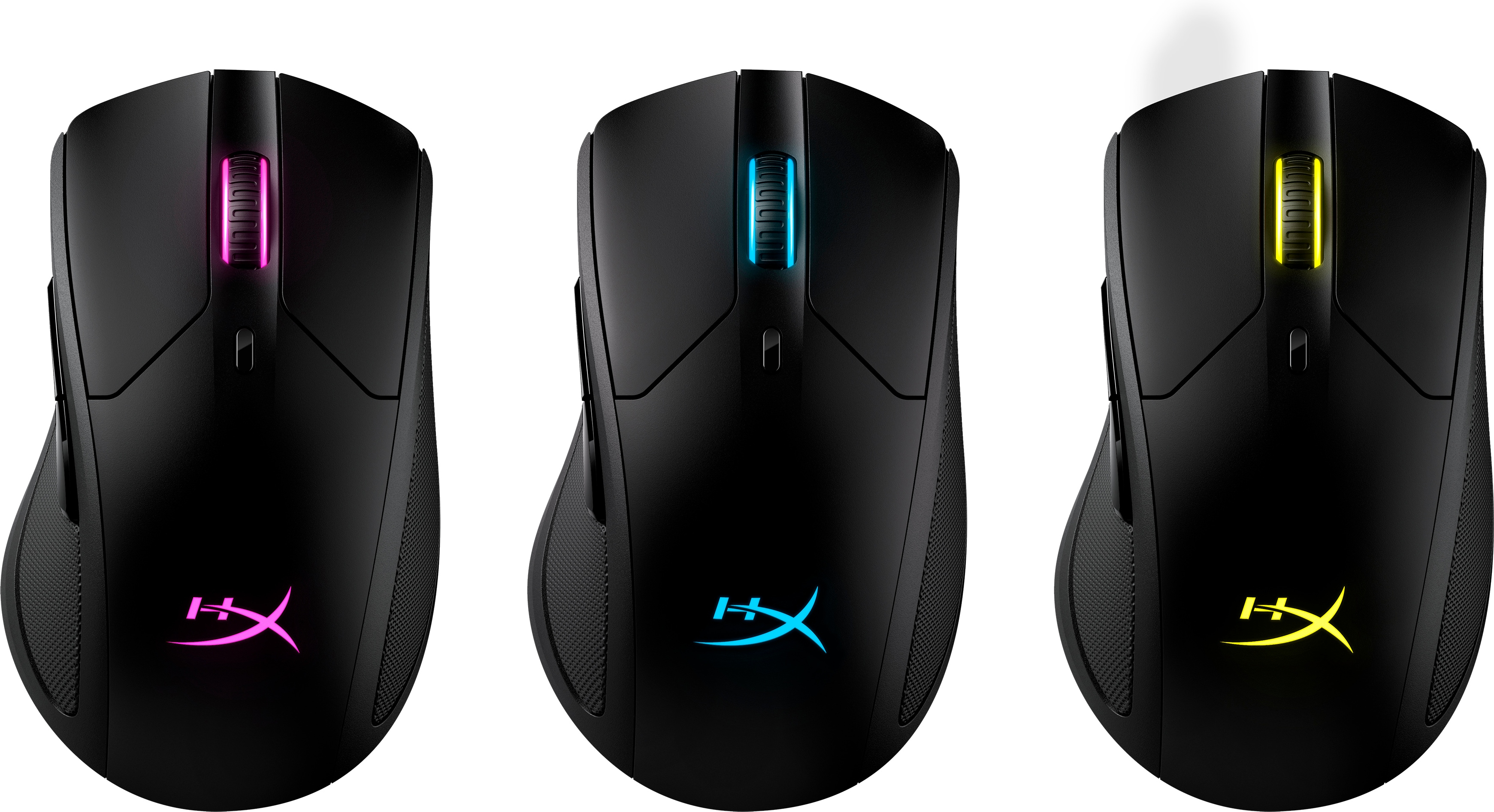 HP HyperX Pulsefire Dart ? Wireless-Gaming-Maus (schwarz), rechts, Optisch, RF Wireless, 16000 DPI,