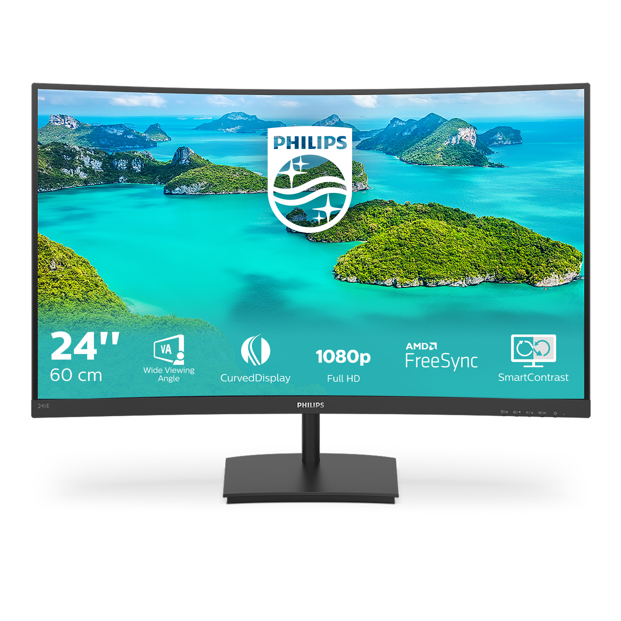 Philips E-line 241E1SCA - LED-Monitor - gebogen - 59.9 cm (24")