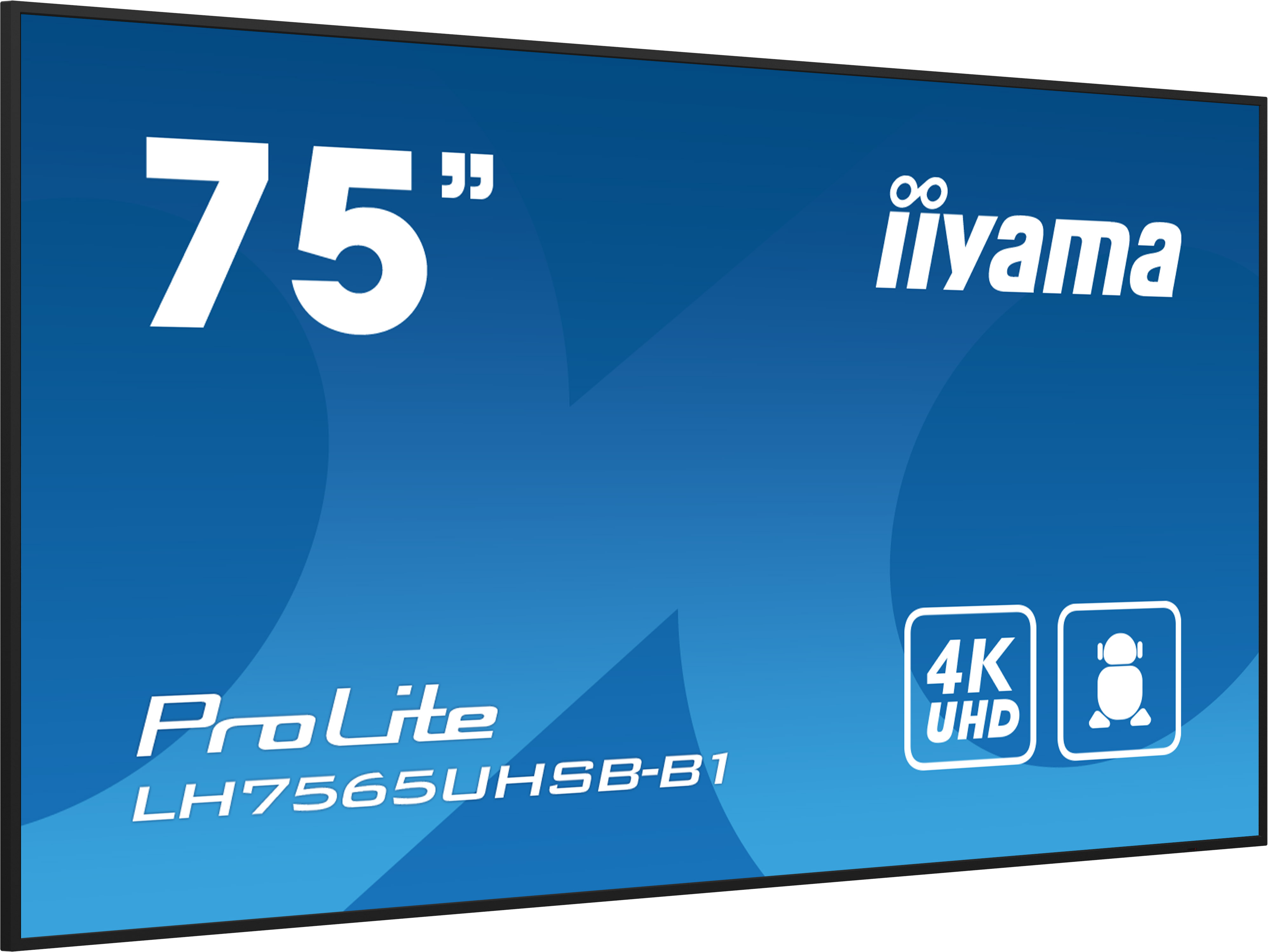 Iiyama LH7565UHSB-B1, Kiosk-Design, 189,2 cm (74.5"), LED, 3840 x 2160 Pixel, WLAN, 24/7