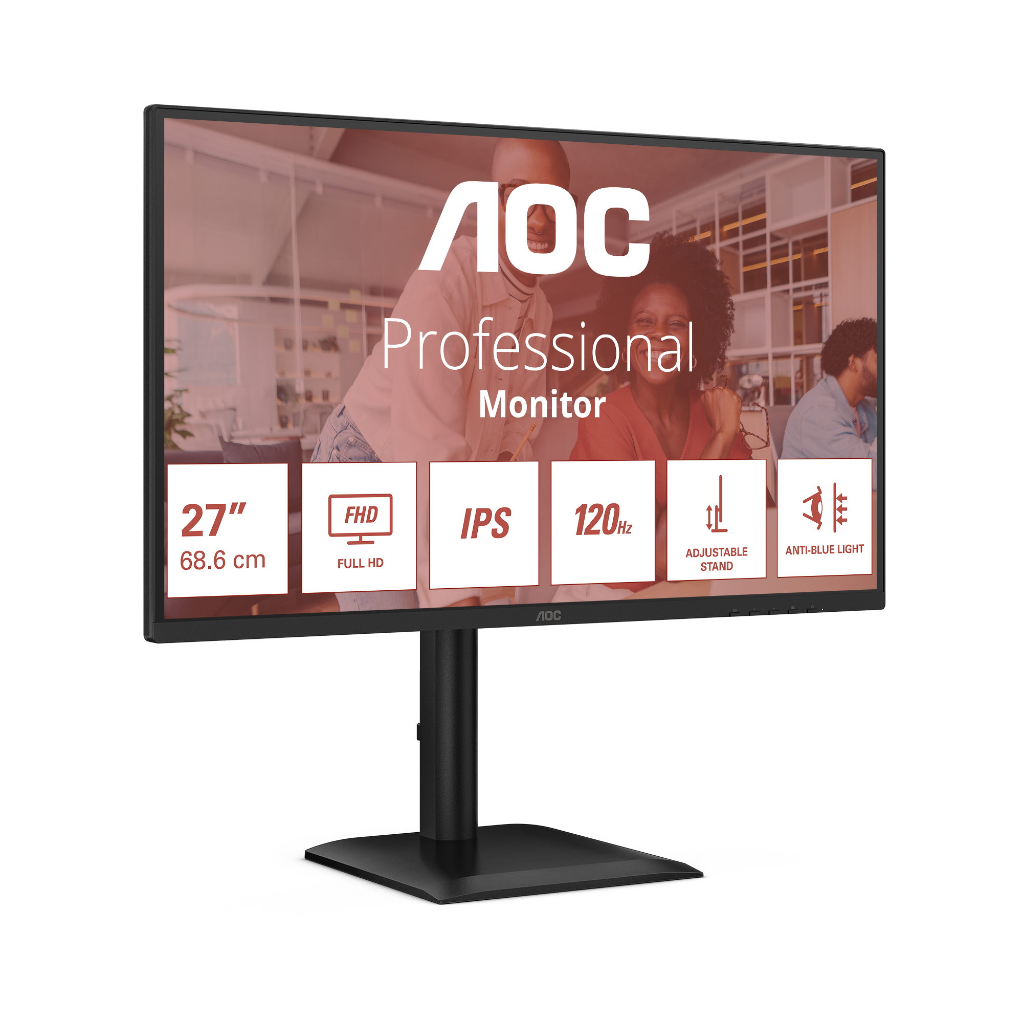 AOC 27E4U - LED-Monitor - 68.6 cm (27") - 1920 x 1080 Full HD (1080p)
