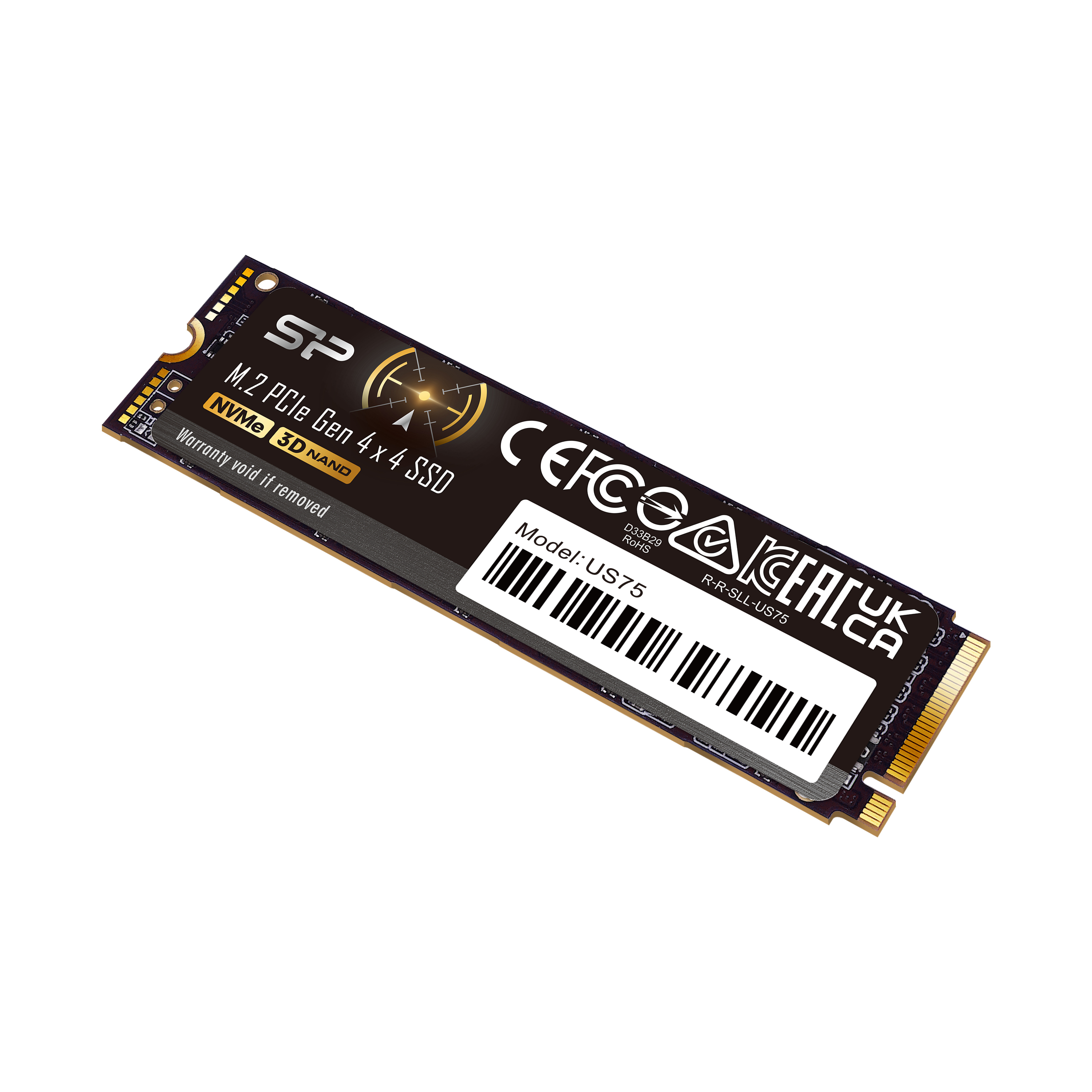 Silicon Power US75 - SSD - 4 TB - intern - M.2 2280 - PCIe 4.0 x4 (NVMe)