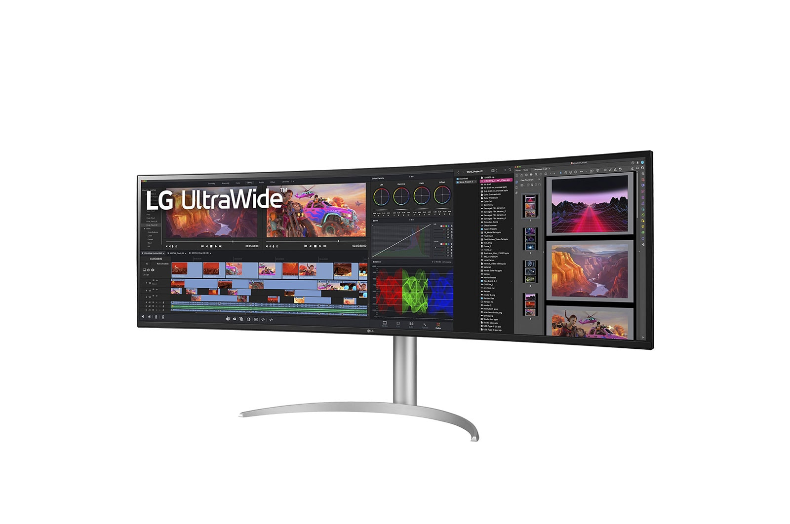 LG 49WQ95X-W - LED-Monitor - gebogen - 124.4 cm (49")