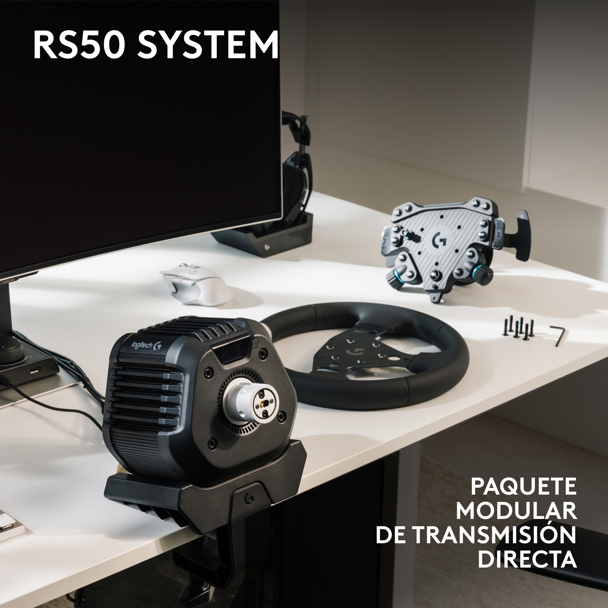 Logitech G RS50 System - Lenkrad - kabelgebunden