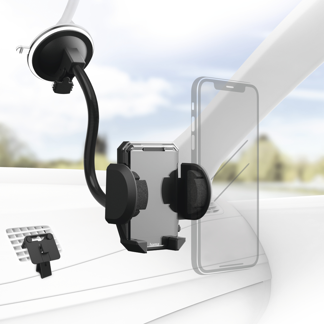 Hama Multi, Handy/Smartphone, Auto, Schwarz
