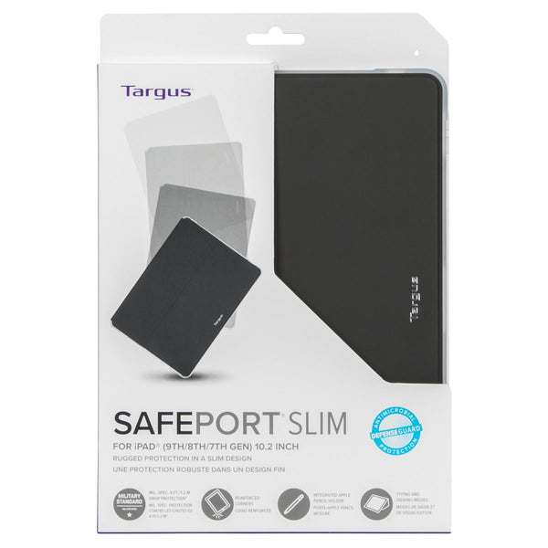 Targus SafePort Slim, Folio, Apple, iPad (9th, 8th and 7th gen.), 25,9 cm (10.2 Zoll), 350 g