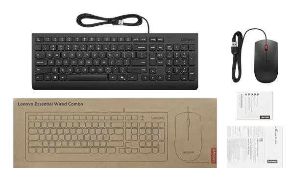 Lenovo Essential Wired Combo - Tastatur-und-Maus-Set