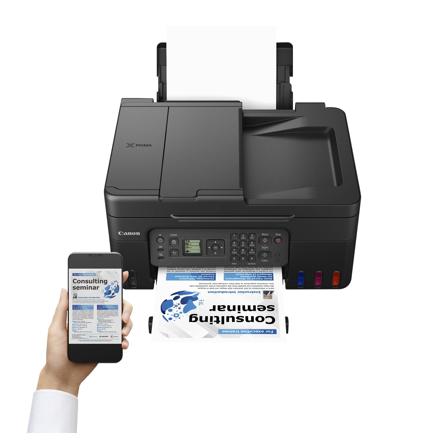 Canon PIXMA G4570 MegaTank - Multifunktionsdrucker - Farbe - Tintenstrahl - wiederbefüllbar - A4 (21