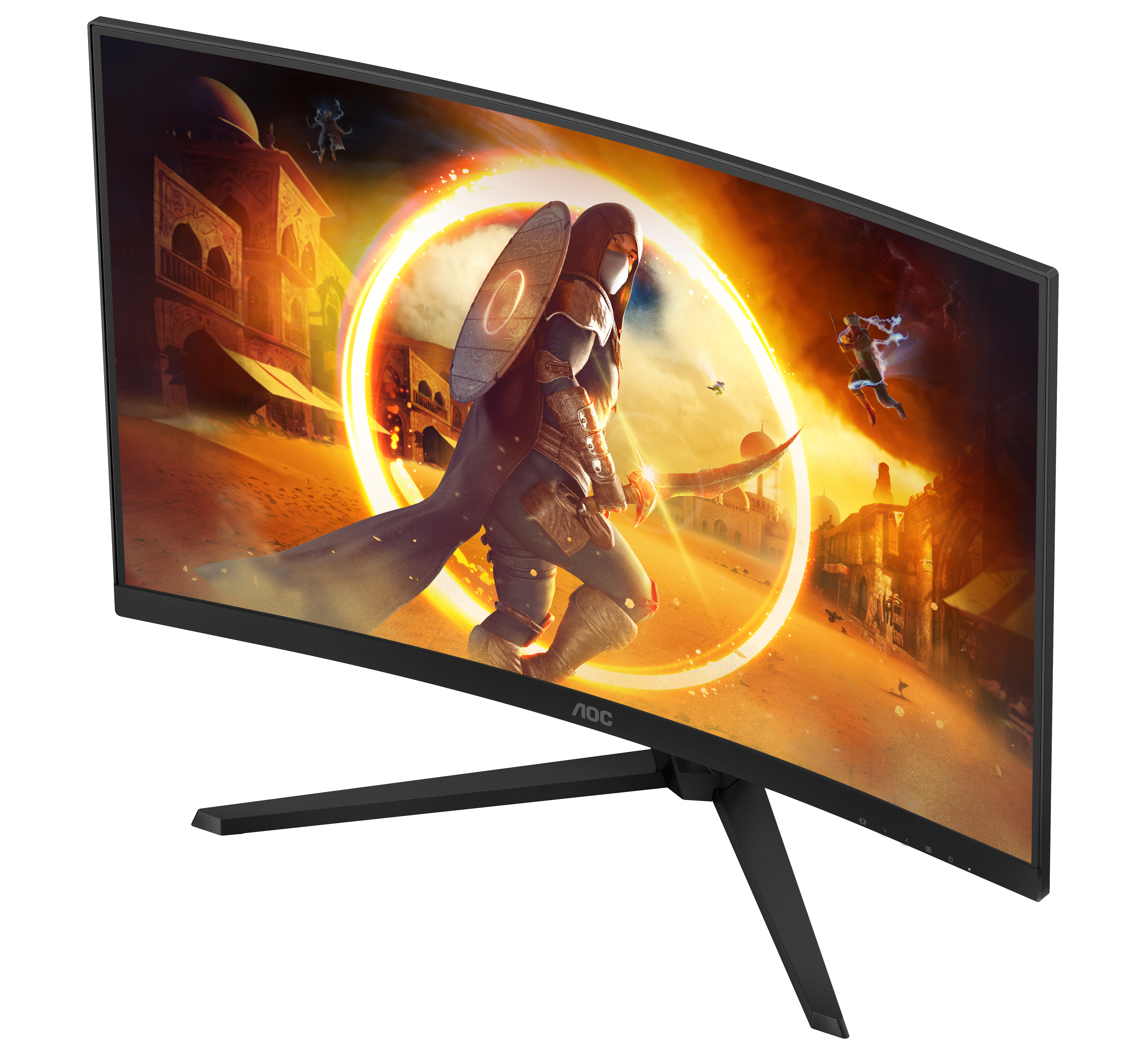 AOC G4 CQ32G4VE, 80 cm (31.5"), 2560 x 1440 Pixel, Quad HD, LCD, 1 ms, Schwarz, Grau
