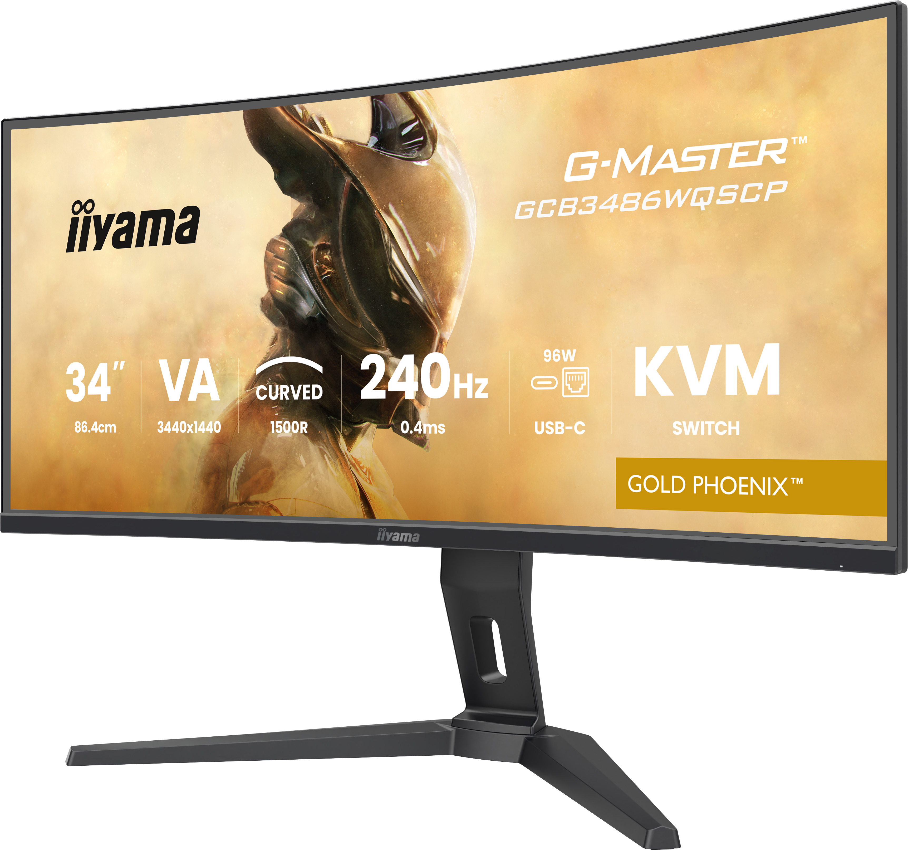 B-WARE - Iiyama G-MASTER Gold Phoenix GCB3486WQSCP-B1 Curved-Monitor 86.4 cm (34") UWQHD, VA, 1ms, H