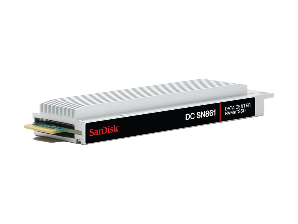 WD SanDisk DC SN861 - SSD - Enterprise - verschlüsselt - 7.68 TB - intern - E1.S 15mm (E1.S 15mm)