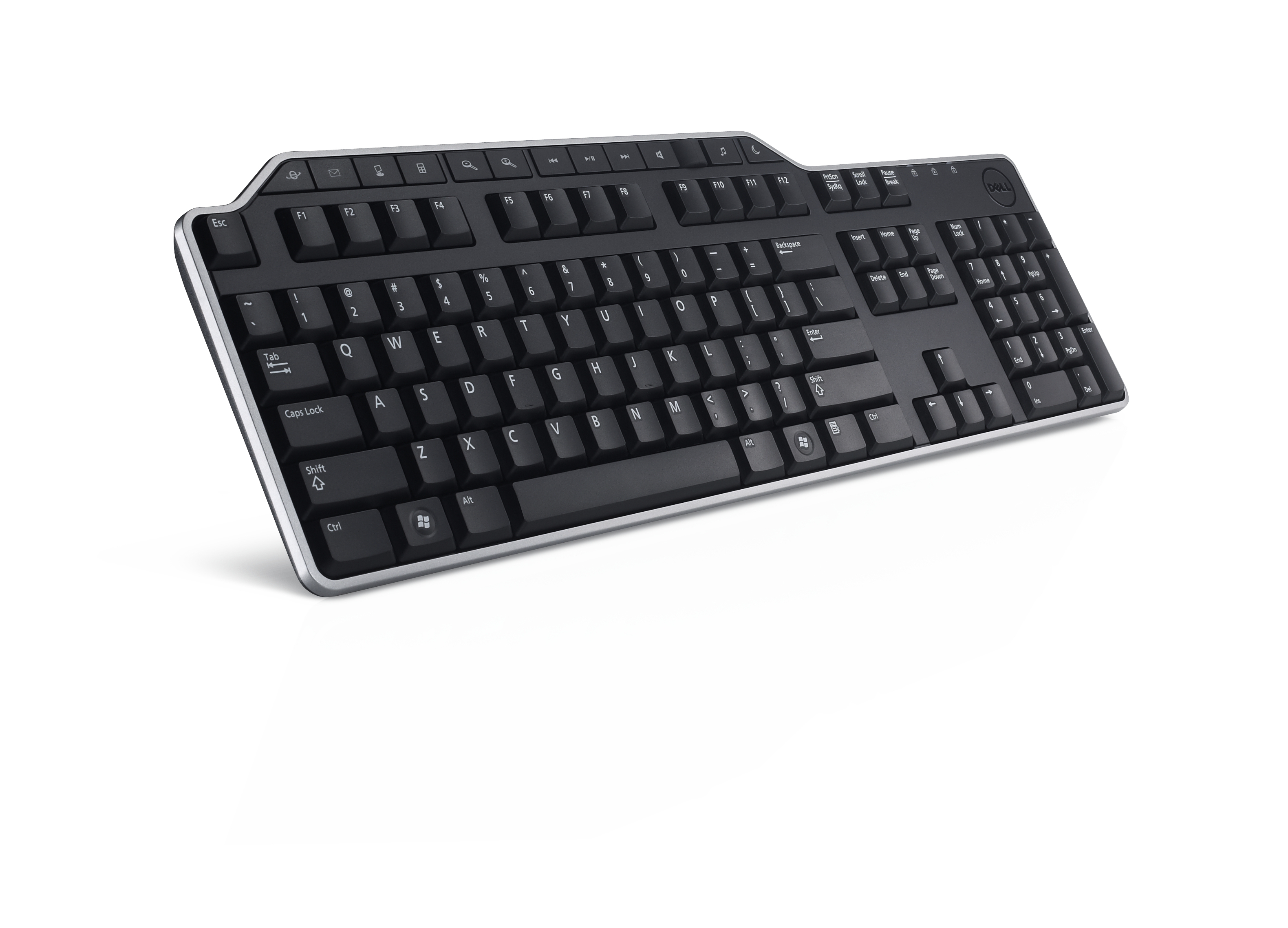Dell KB-522, Volle Größe (100%), Kabelgebunden, USB, QWERTY, Schwarz