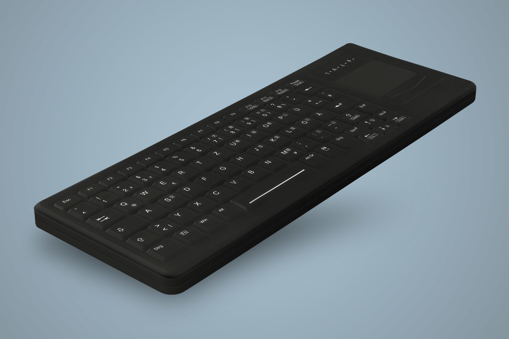 Cherry AKTIVE KEY Hygiene Backlit Compact Touchpad Keyboard - Tastatur
