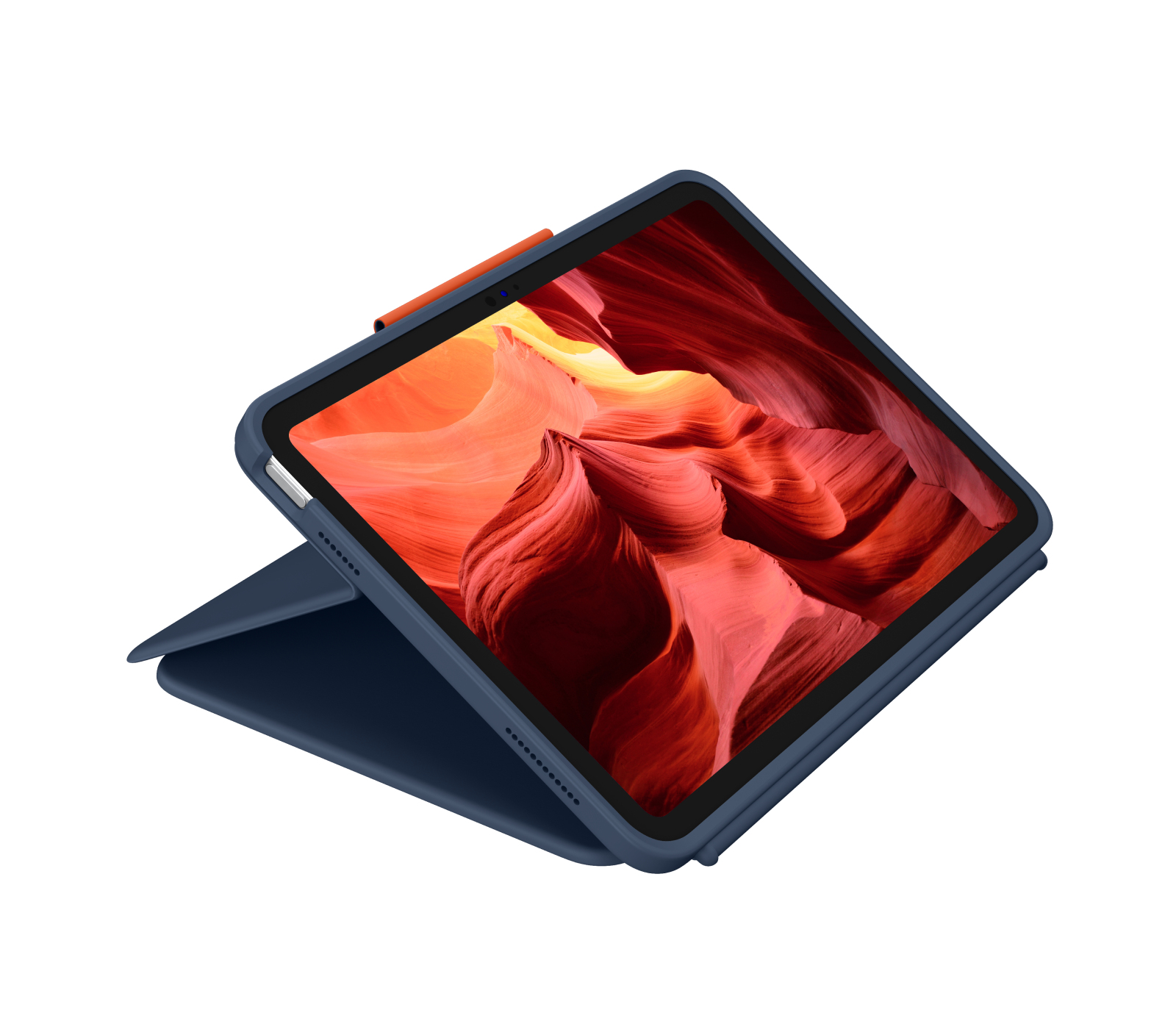 Logitech Rugged Combo 4 for Education, KeyboardDock für Apple iPad 10.9", blau, DE