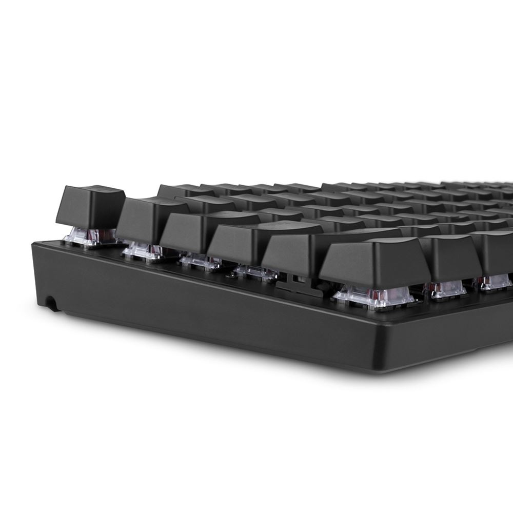 Sharkoon SGK20 RED BE, Kabelgebunden, USB, QWERTZ, RGB-LED, Schwarz
