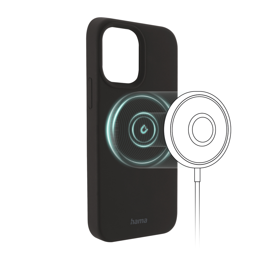 Hama MagCase Finest Feel PRO, Cover, Apple, iPhone 14 Pro Max, 17 cm (6.7 Zoll), Schwarz