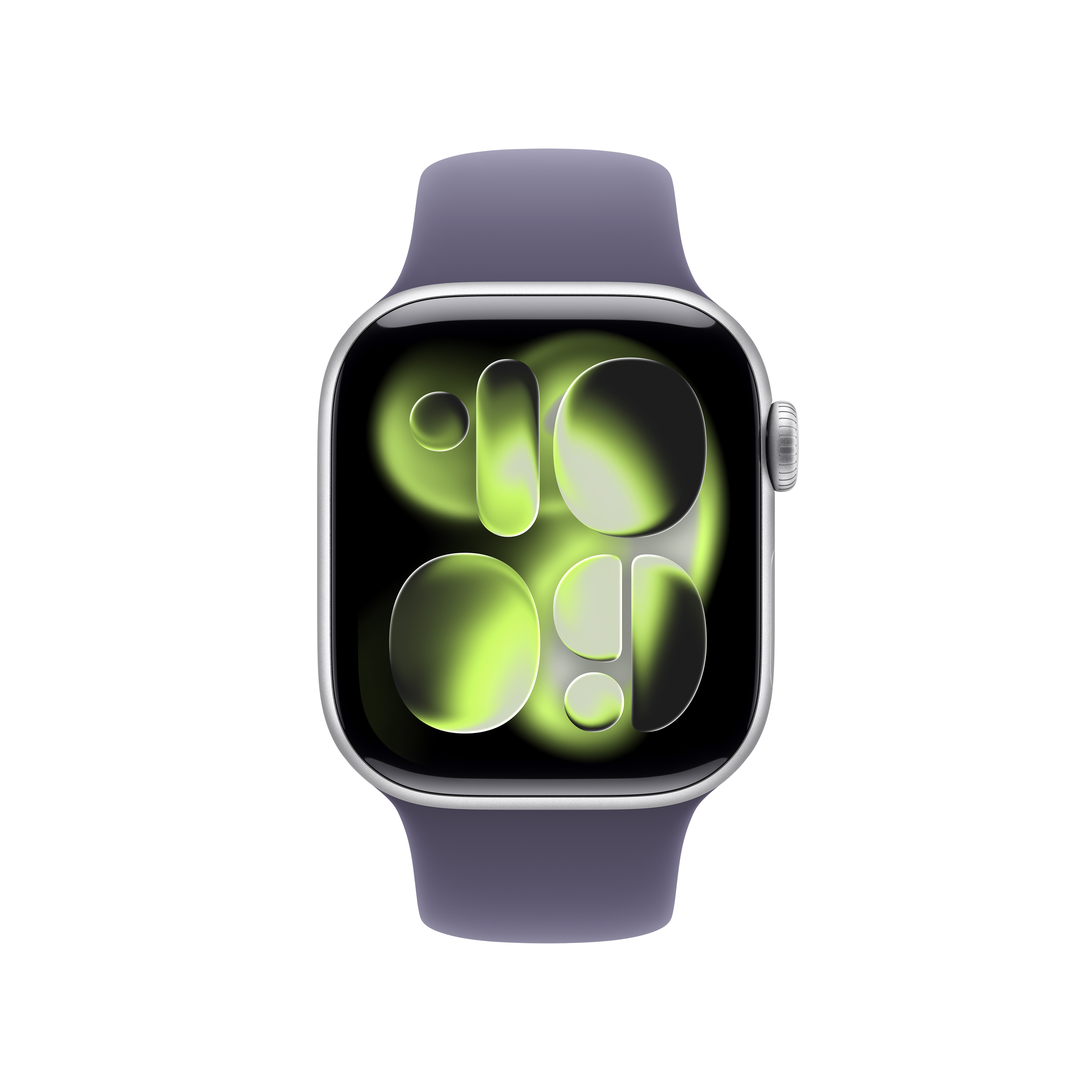 Apple Watch Series 11 (GPS) 42mm Aluminium silber mit Sportarmband S/M nebelviolett
