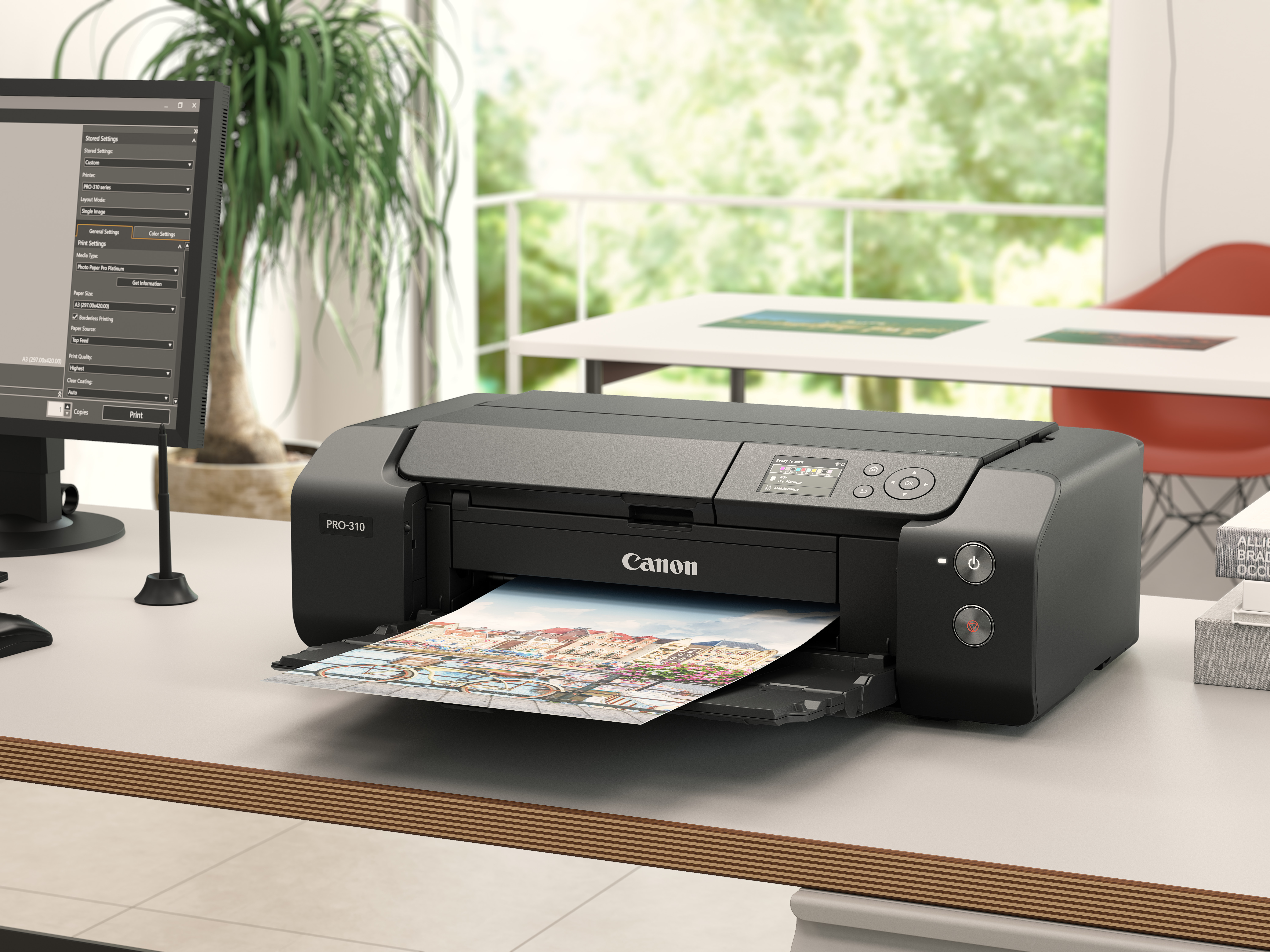 Canon imagePROGRAF PRO-310, Farbe, 4800 x 2400 DPI, 10, A3+, LCD, Schwarz