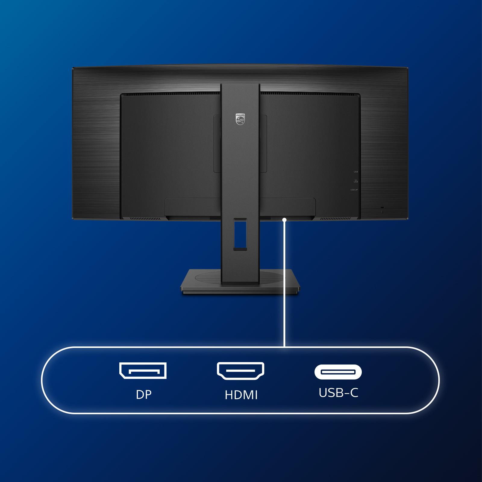 B-WARE - Philips B Line 346B1C Curved-Monitor 86.4cm (34"), UWQHD, VA, 5ms, HDMI, Displayport