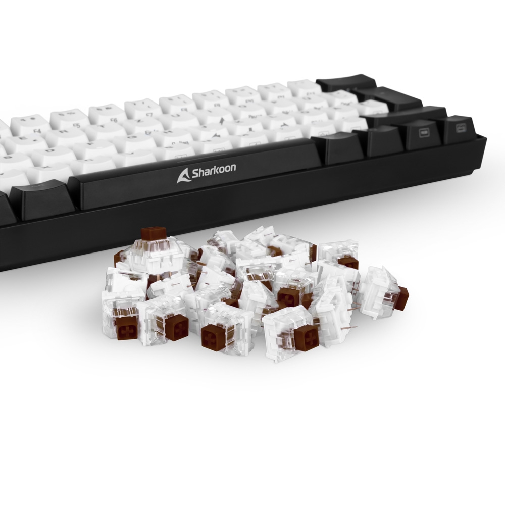 Sharkoon Tactile Kailh Box Brown, Tastatur-Schalter, Braun, Weiß