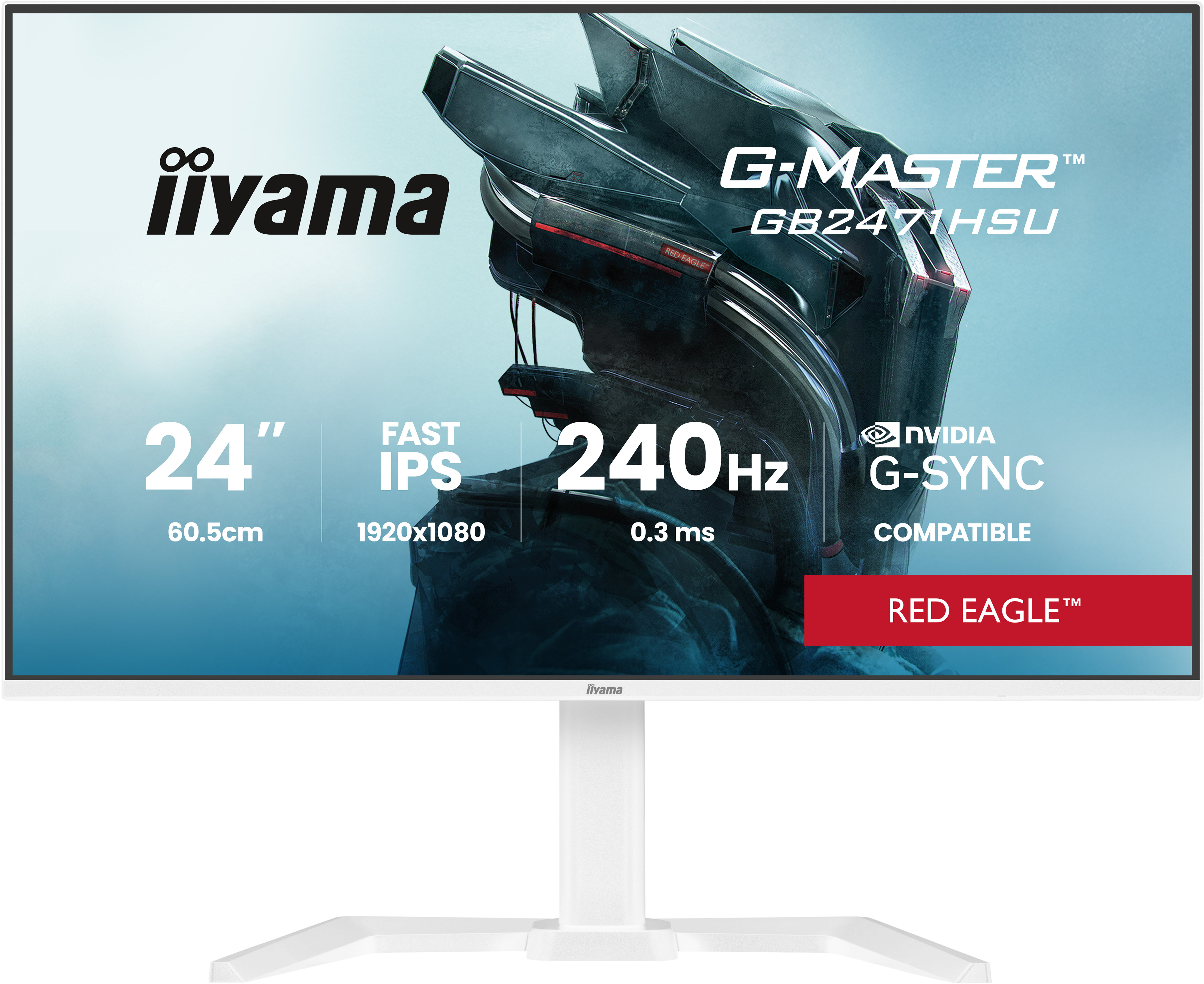 Iiyama G-MASTER Red Eagle GB2471HSU-W1 - LED-Monitor - Gaming - 61 cm (24")
