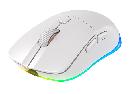 Cherry Xtrfy M50 - Maus - ergonomisch - optisch - 5 Tasten - kabellos, kabelgebunden - 2.4 GHz, Blue