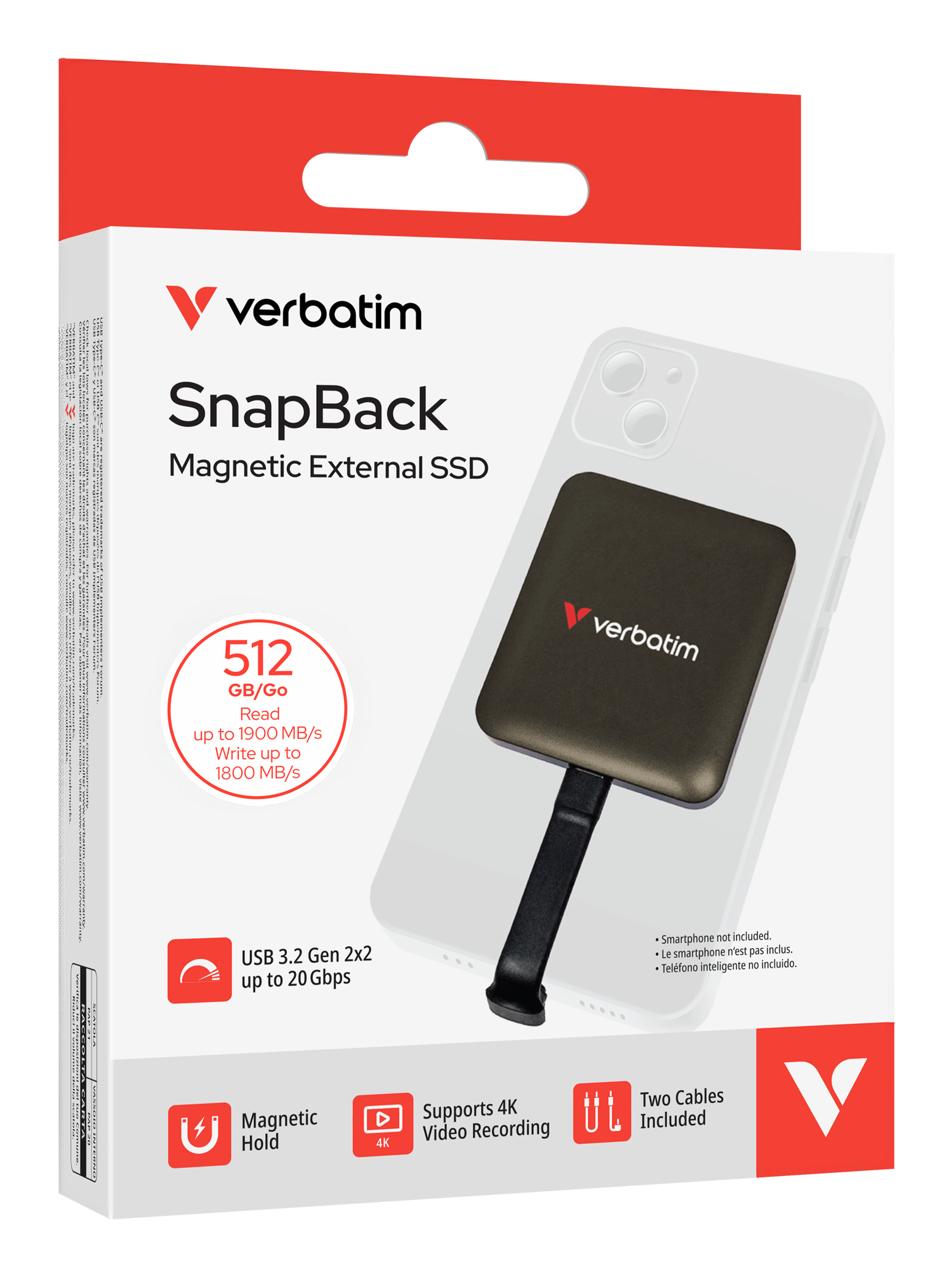 Verbatim SnapBack - SSD - 512 GB - extern (tragbar)