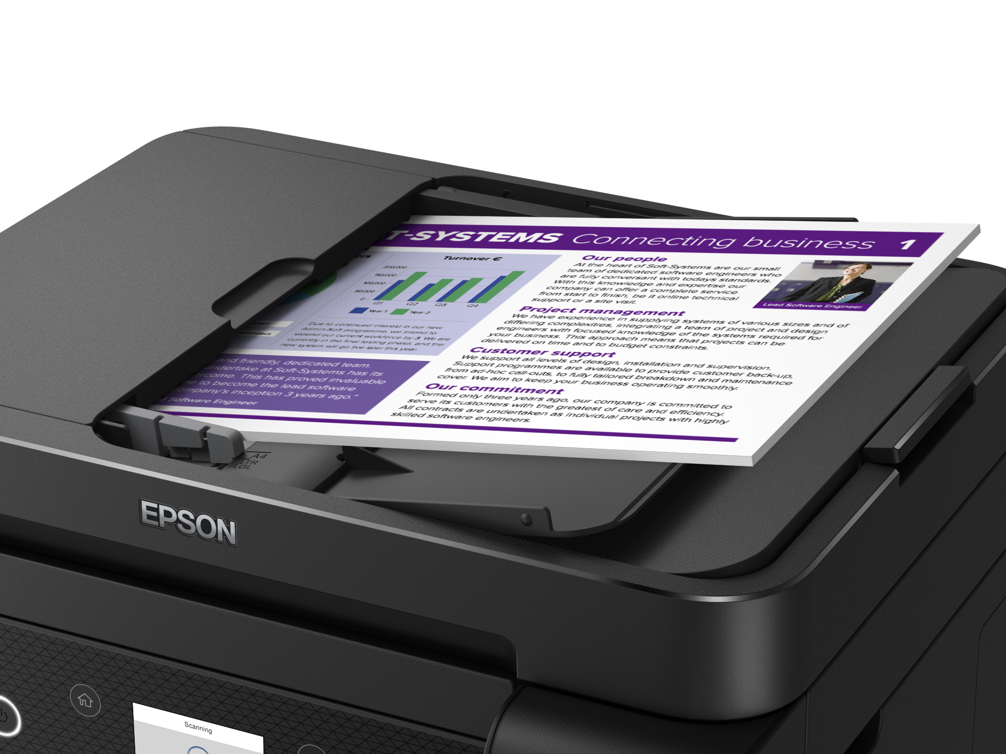 Epson EcoTank ET-3850 - Multifunktionsdrucker - Farbe - Tintenstrahl - A4/Legal (Medien)