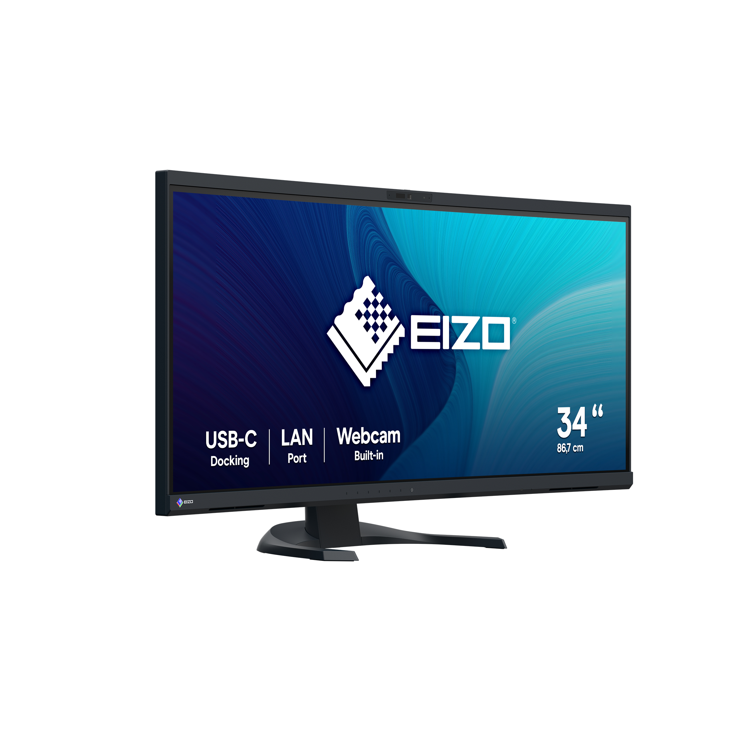 Eizo FlexScan EV3450XC-BK Curved-Monitor 86.6cm (34.1") UWQHD, IPS, 5ms, HDMI, Displayport, USB