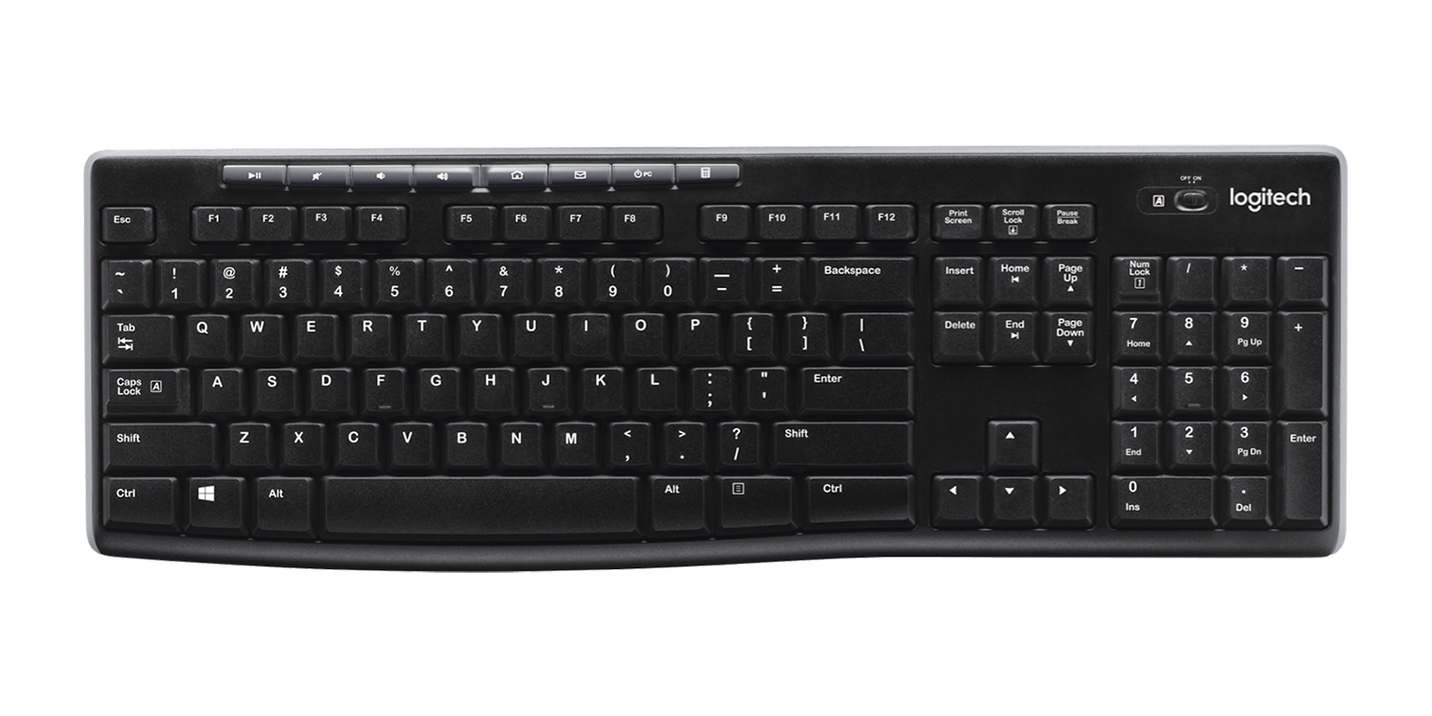 Logitech K270 Wireless Keyboard, USB, DE