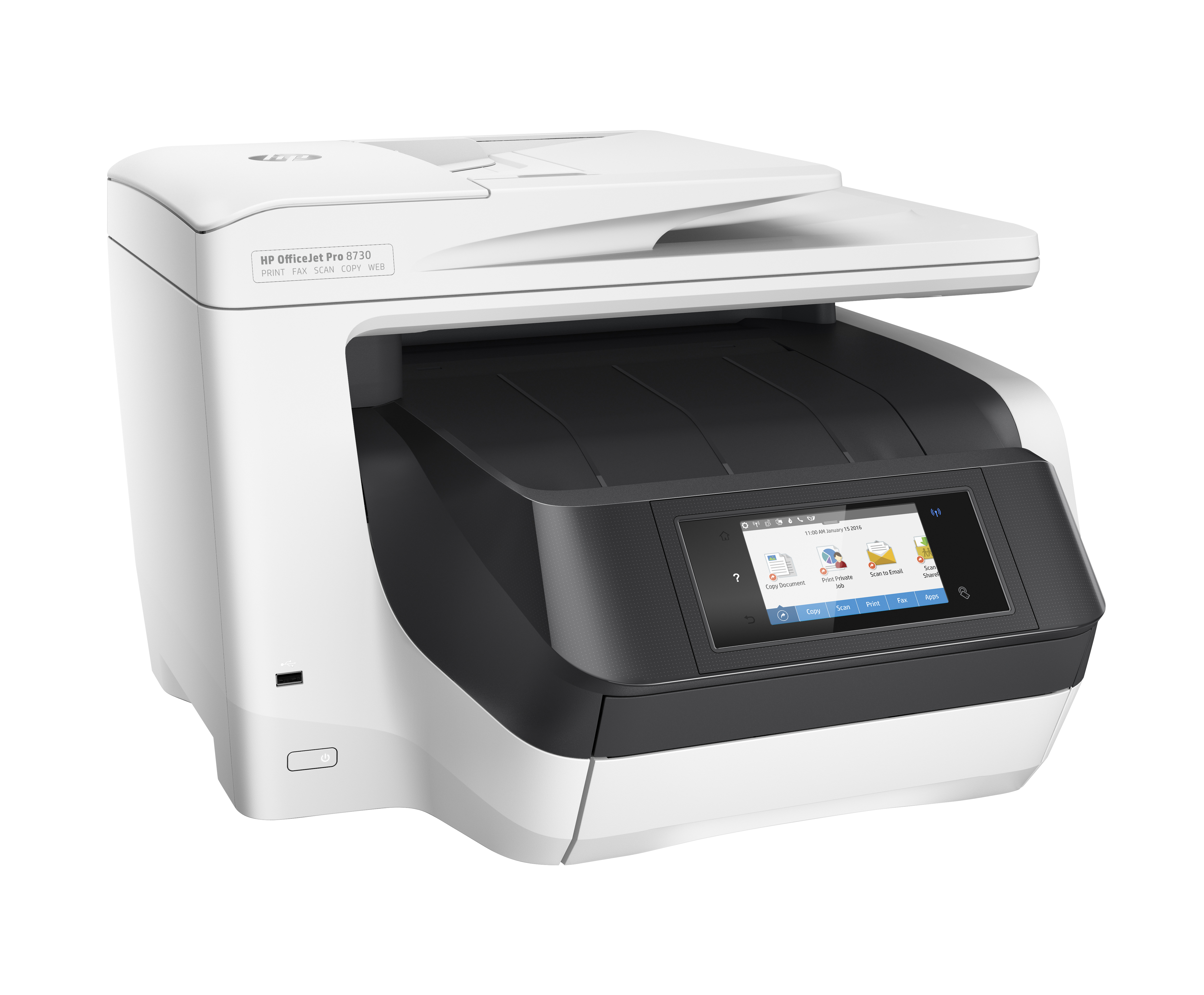 HP Officejet Pro 8730 All-in-One - Multifunktionsdrucker - Farbe - Tintenstrahl - Legal (216 x 356 m