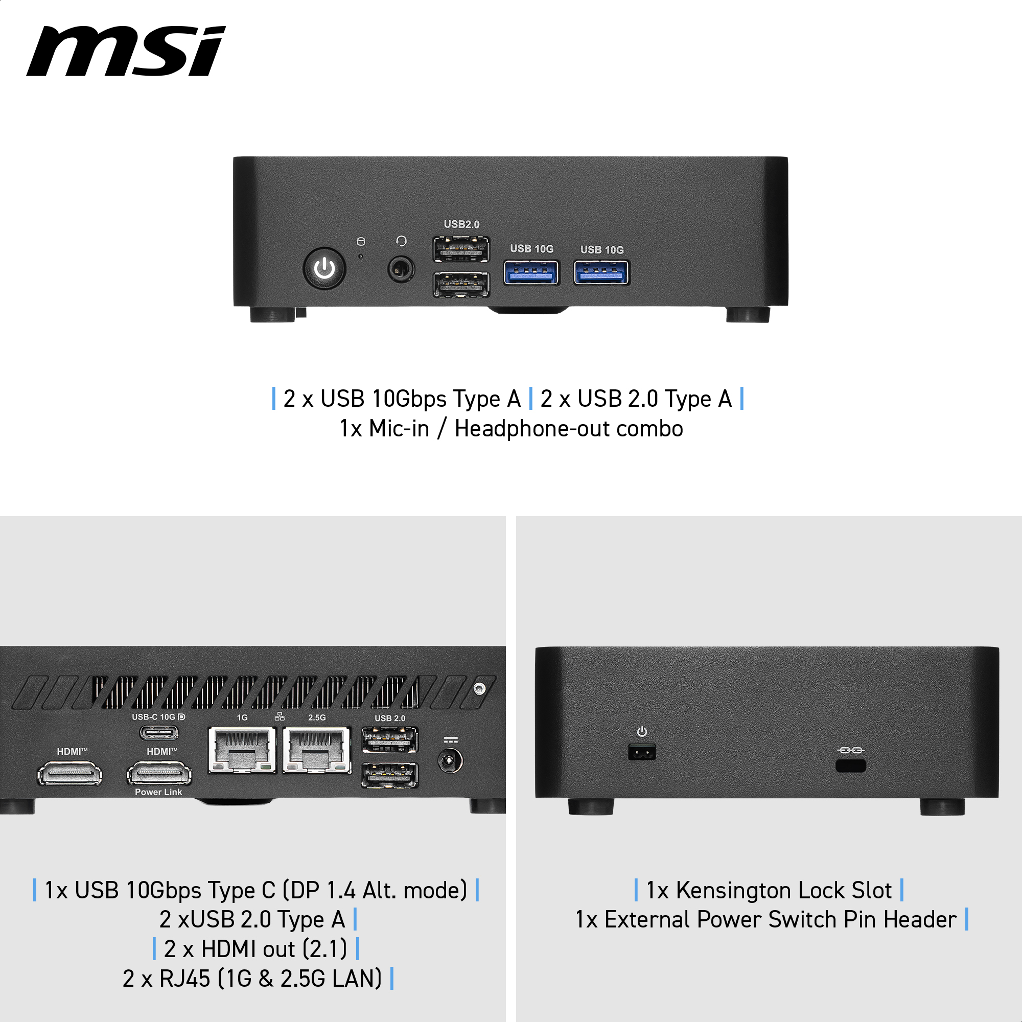 MSI Cubi NUC TWG S-006XAT, Intel N150, 8GB, 512GB, ohne Windows