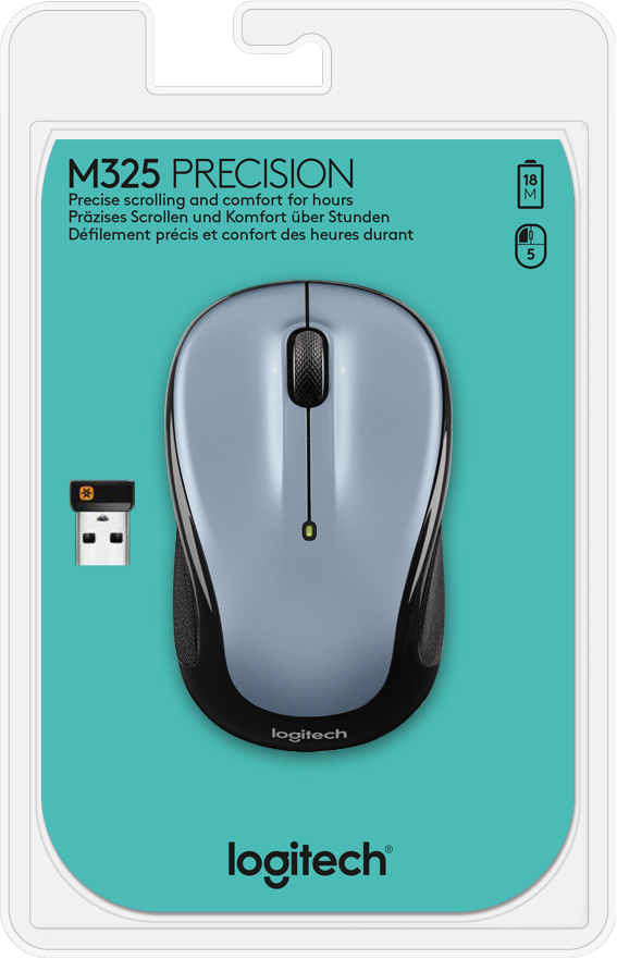 Logitech M325 - Color Collection Limited Edition - Maus - optisch - 3 Tasten - kabellos - 2.4 GHz -