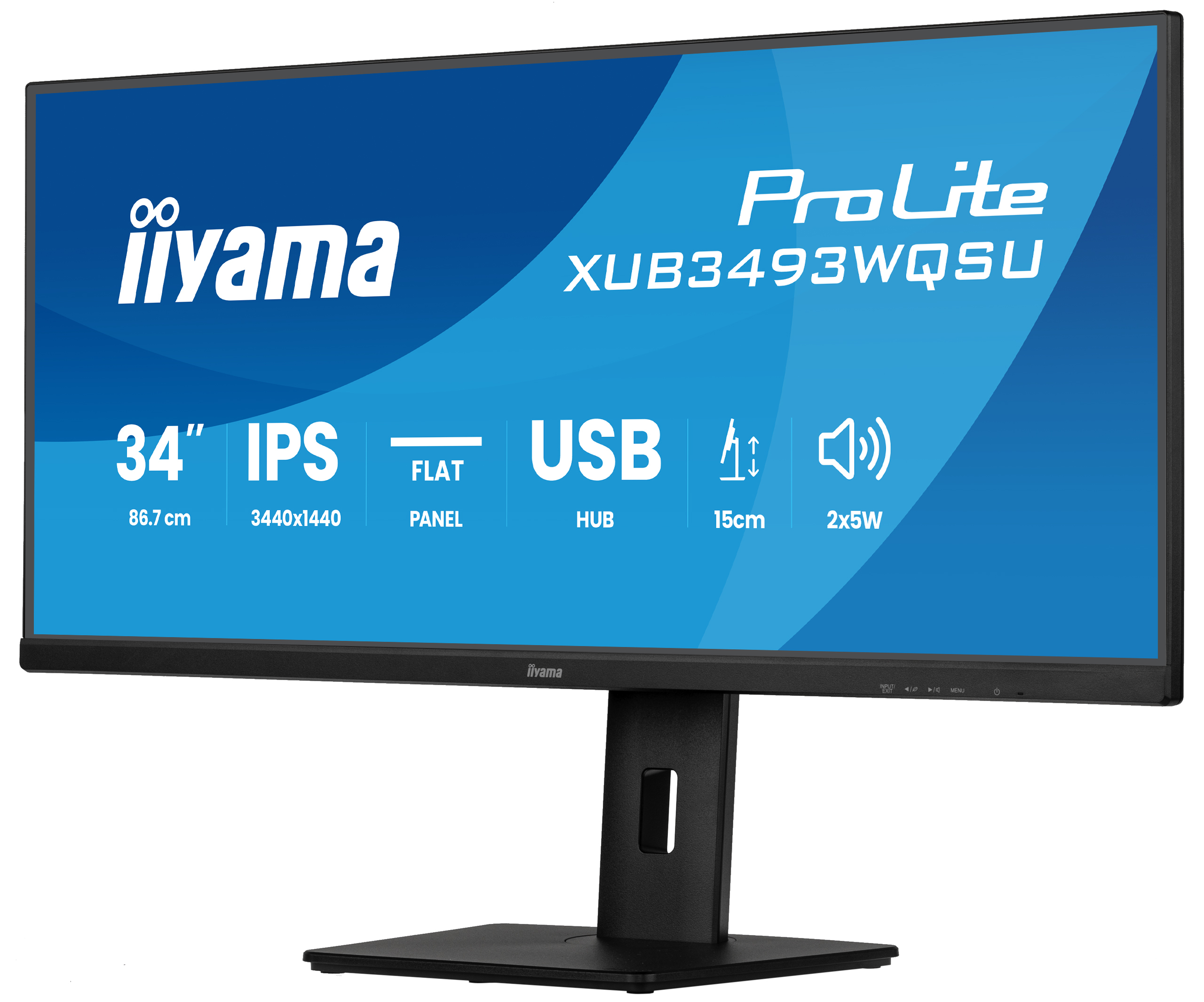Iiyama ProLite XUB3493WQSU-B6 - LED-Monitor - 86.4 cm (34")