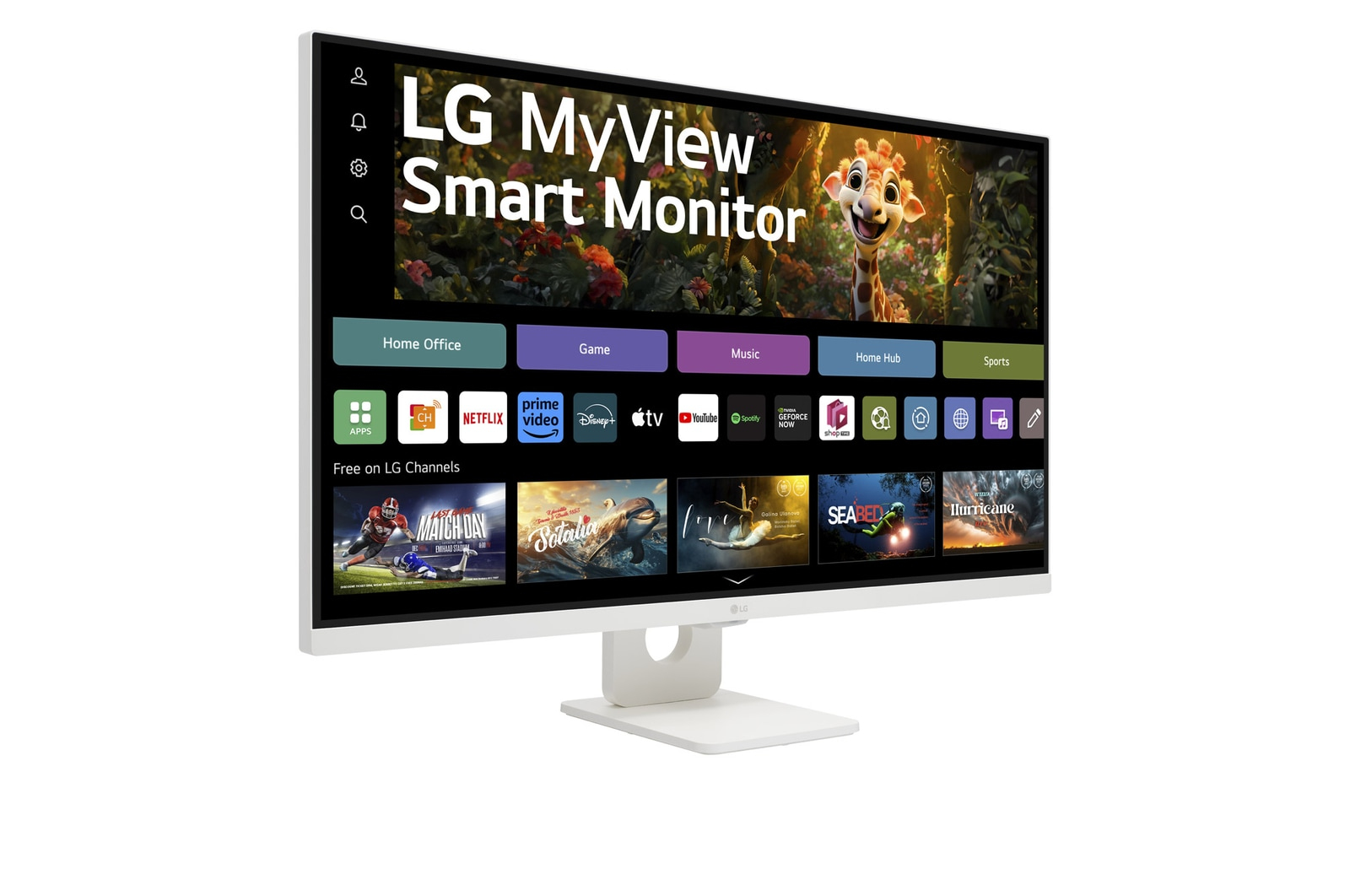 LG MyView 32SR73U-W - LED-Monitor - Smart - 81.3 cm (32")