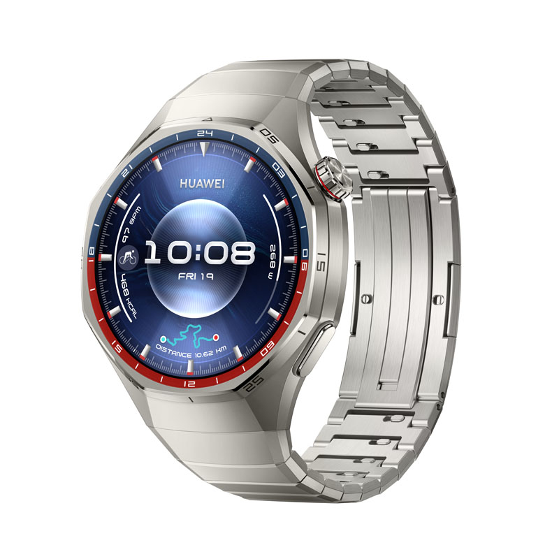 Huawei Watch GT 6 Pro - 46 mm - titanium alloy - intelligente Uhr mit Riemen - Titan - Silber - Hand