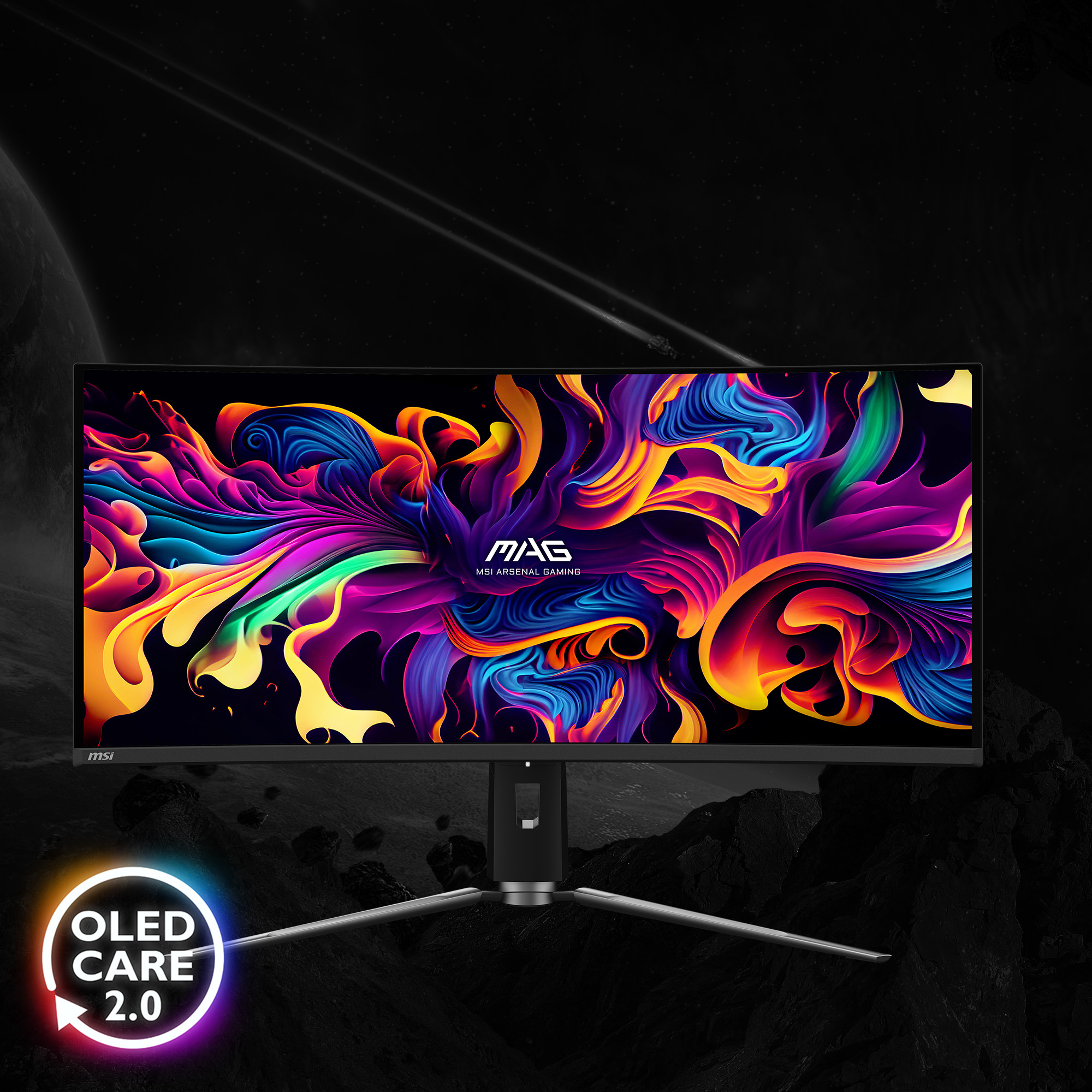 MSI MAG 341CQPDE QD-OLED curved, 34" UWQHD QD-OLED, 175Hz, 0.03ms, 1800R