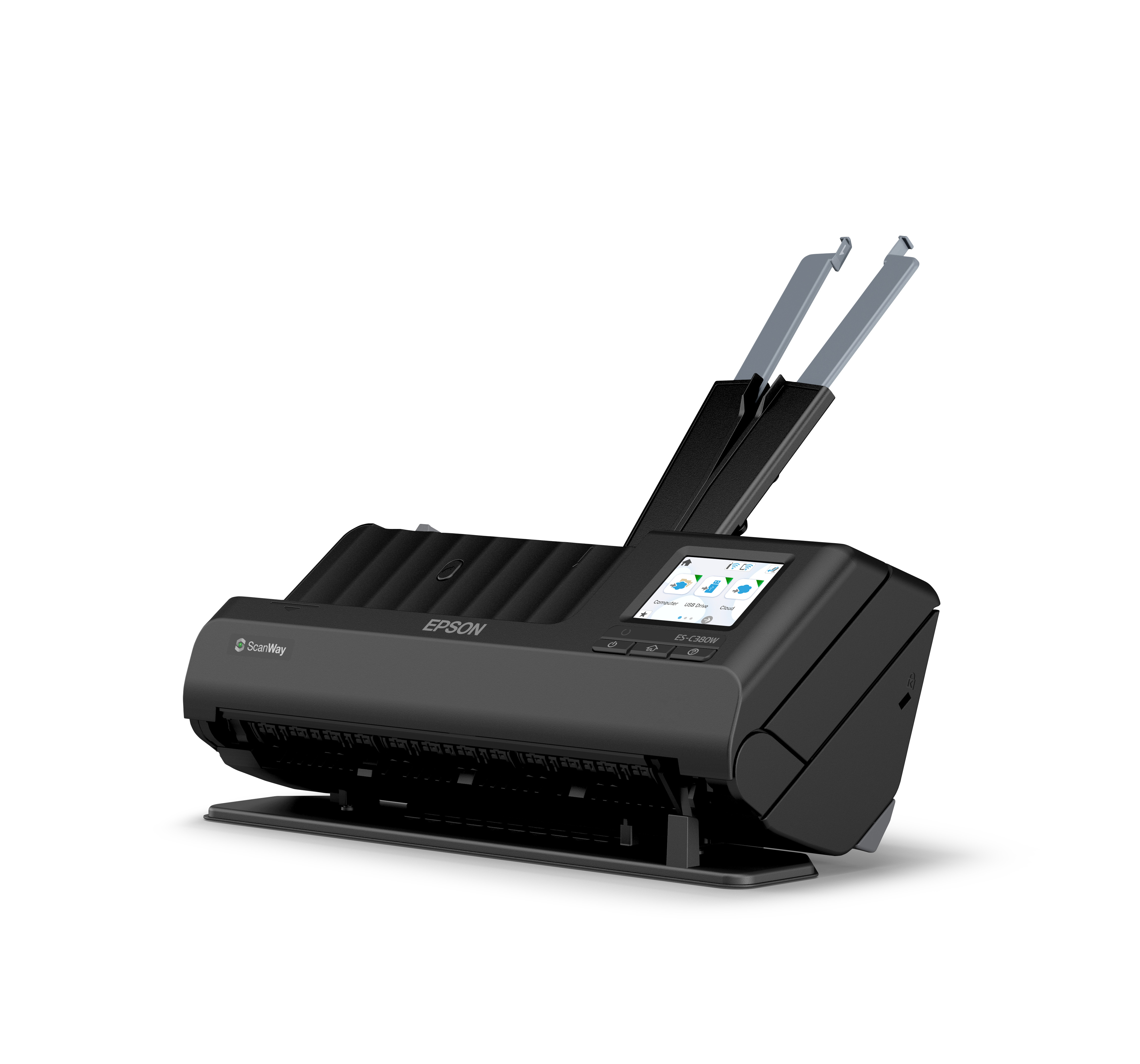 Epson ES-C380W - Einzelblatt-Scanner - Duplex - A4/Legal - 600 dpi x 600 dpi - automatischer Dokumen