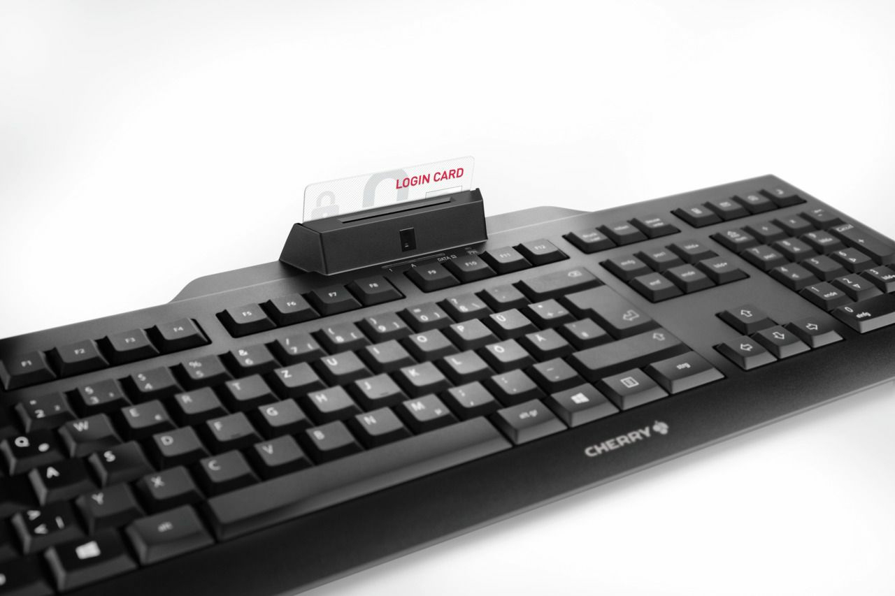 Cherry KC 1000 SC - Tastatur - USB - Schwarz