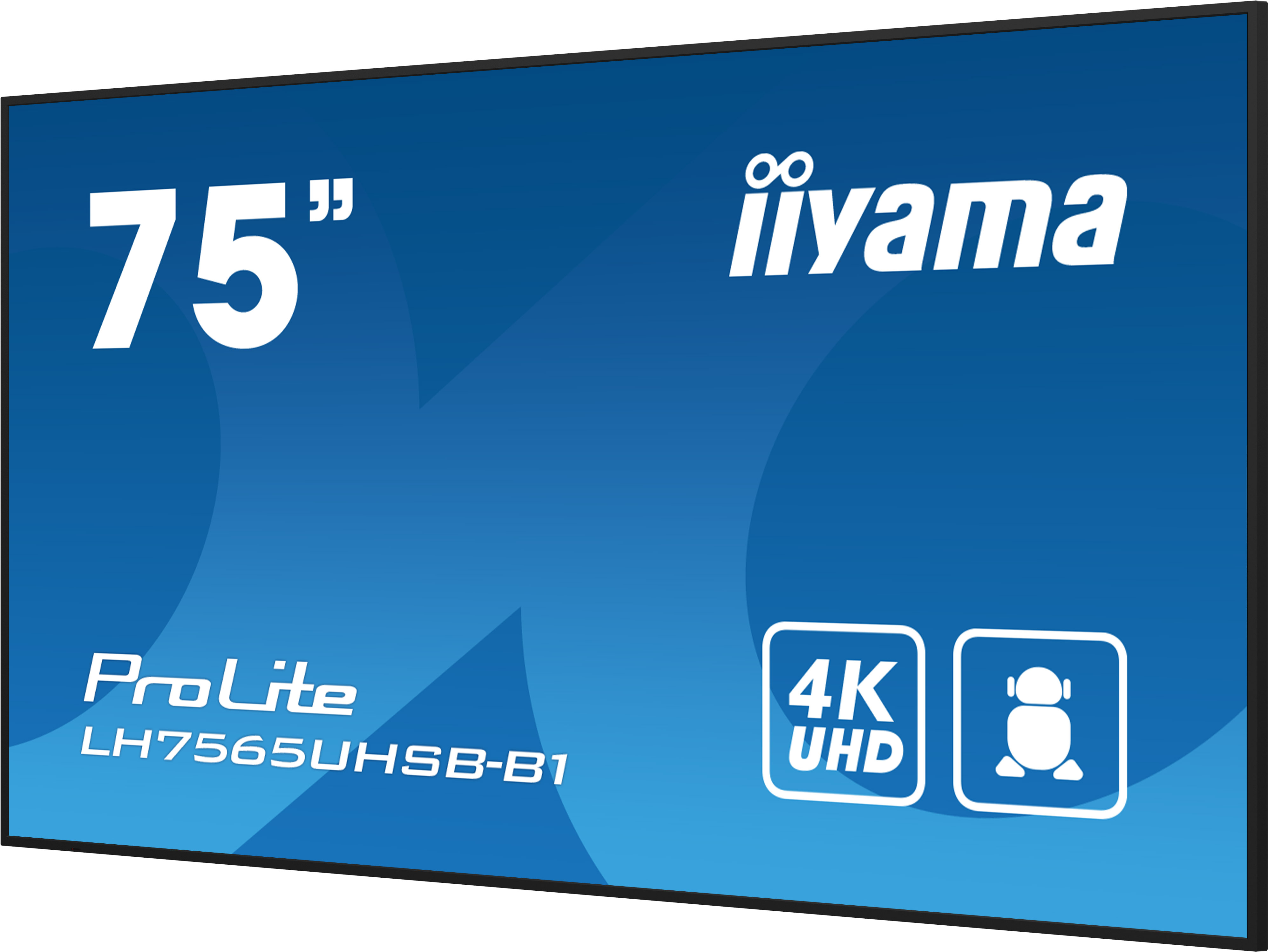 Iiyama LH7565UHSB-B1, Kiosk-Design, 189,2 cm (74.5"), LED, 3840 x 2160 Pixel, WLAN, 24/7