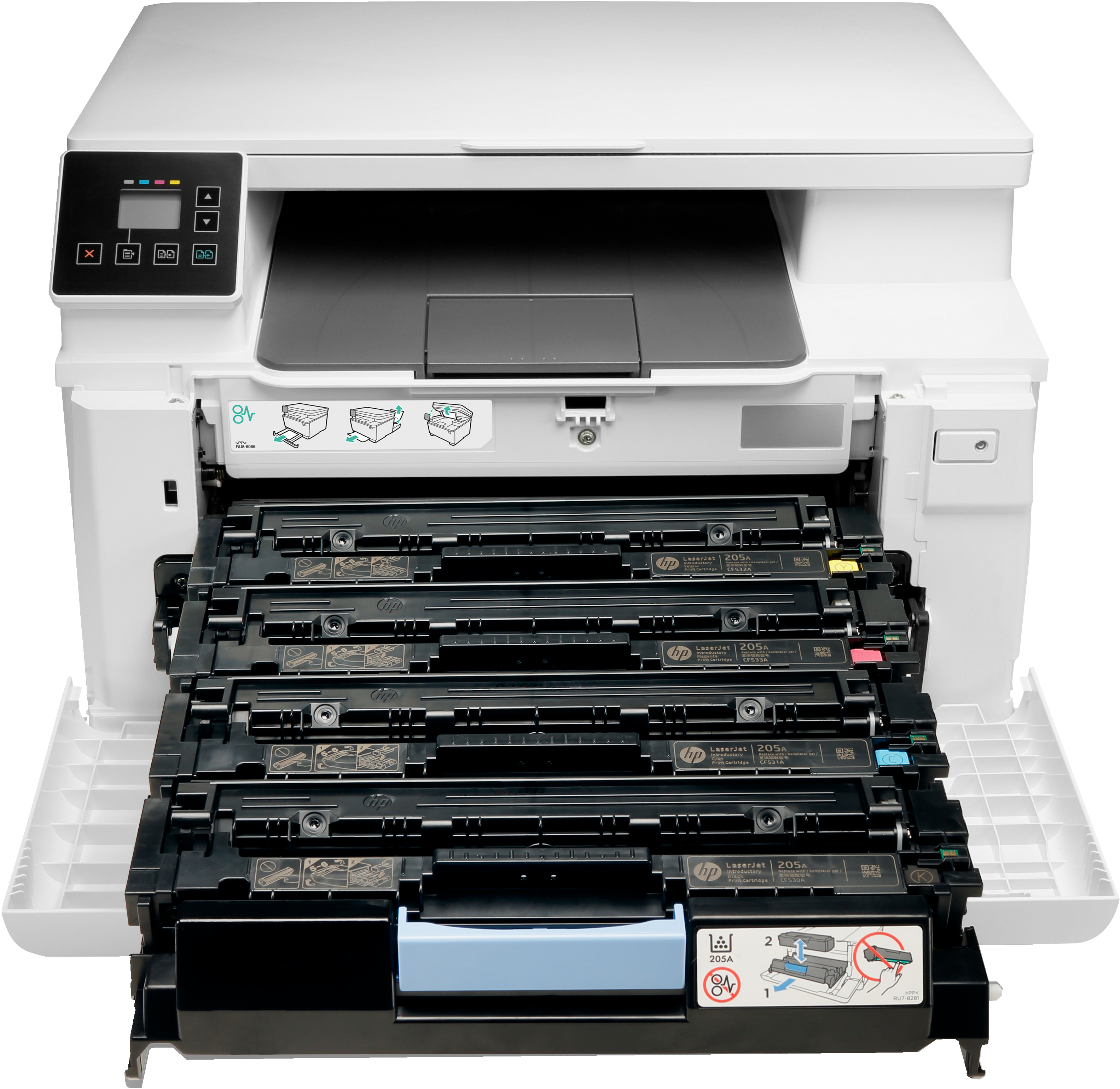 HP Color LaserJet Pro MFP M180n, Laser, Farbdruck, 600 x 600 DPI, Farbkopieren, A4, Weiß